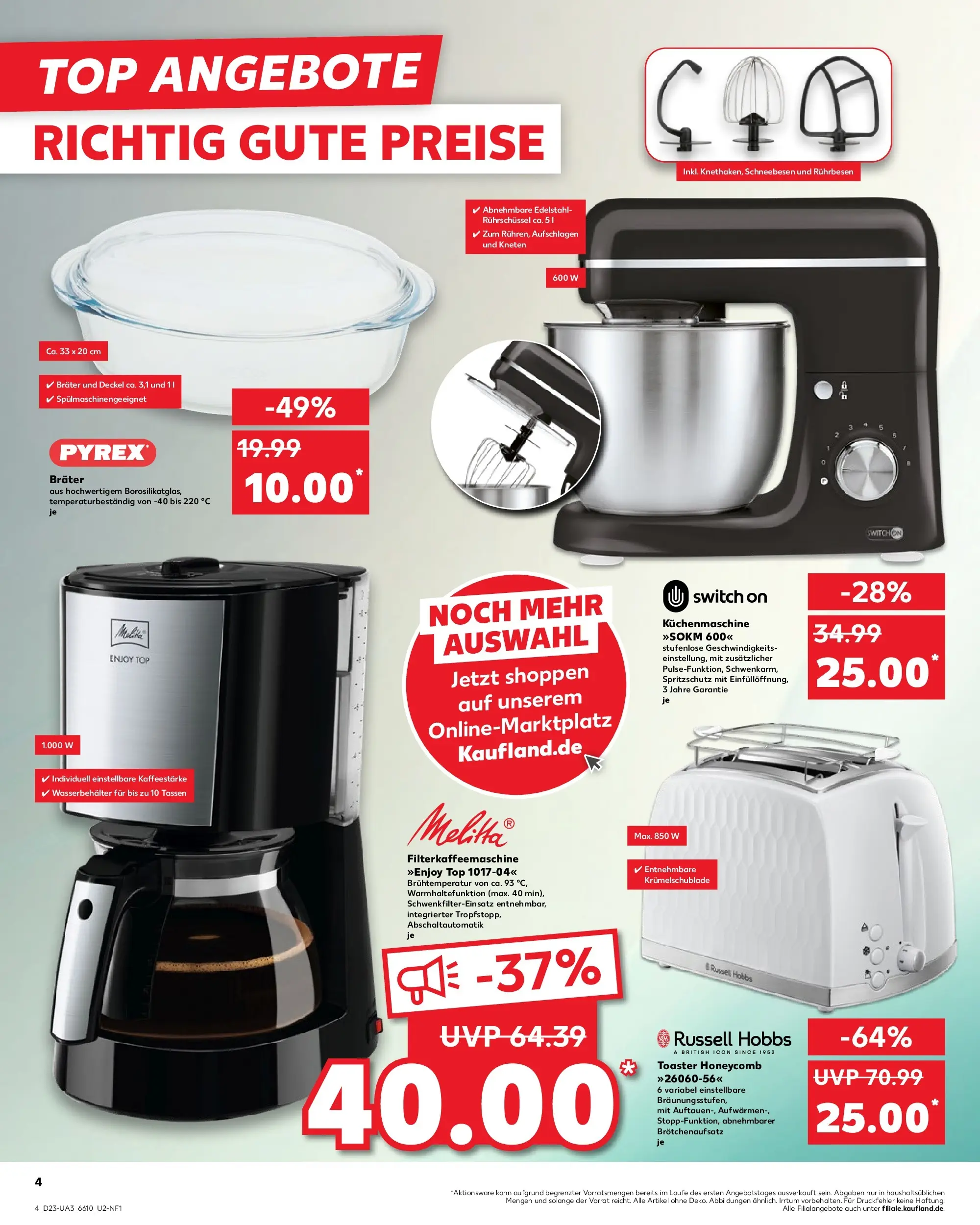 Prospekt Kaufland ab 01.06.2026 » Angebote und Werbung Online | Seite: 11 | Produkte: Top, Melitta, Toaster, Filterkaffeemaschine Prospekt Kaufland ab 01.06.2026 » Angebote Online zum Blättern | Seite: 11 | Produkte: Top, Melitta, Toaster, Filterkaffeemaschine