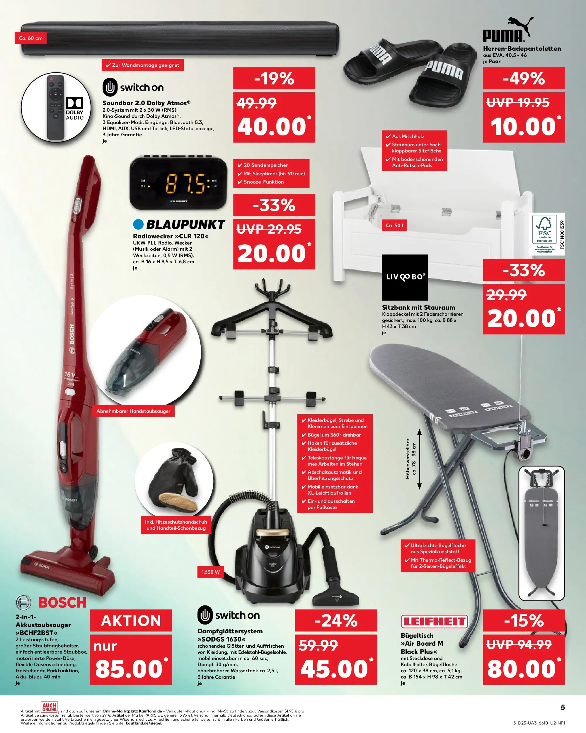 Prospekt Kaufland ab 01.06.2026 » Angebote und Werbung Online | Seite: 12 | Produkte: Sitzbank, Kleiderbügel, Radiowecker, Soundbar Prospekt Kaufland ab 01.06.2026 » Angebote Online zum Blättern | Seite: 12 | Produkte: Sitzbank, Kleiderbügel, Radiowecker, Soundbar