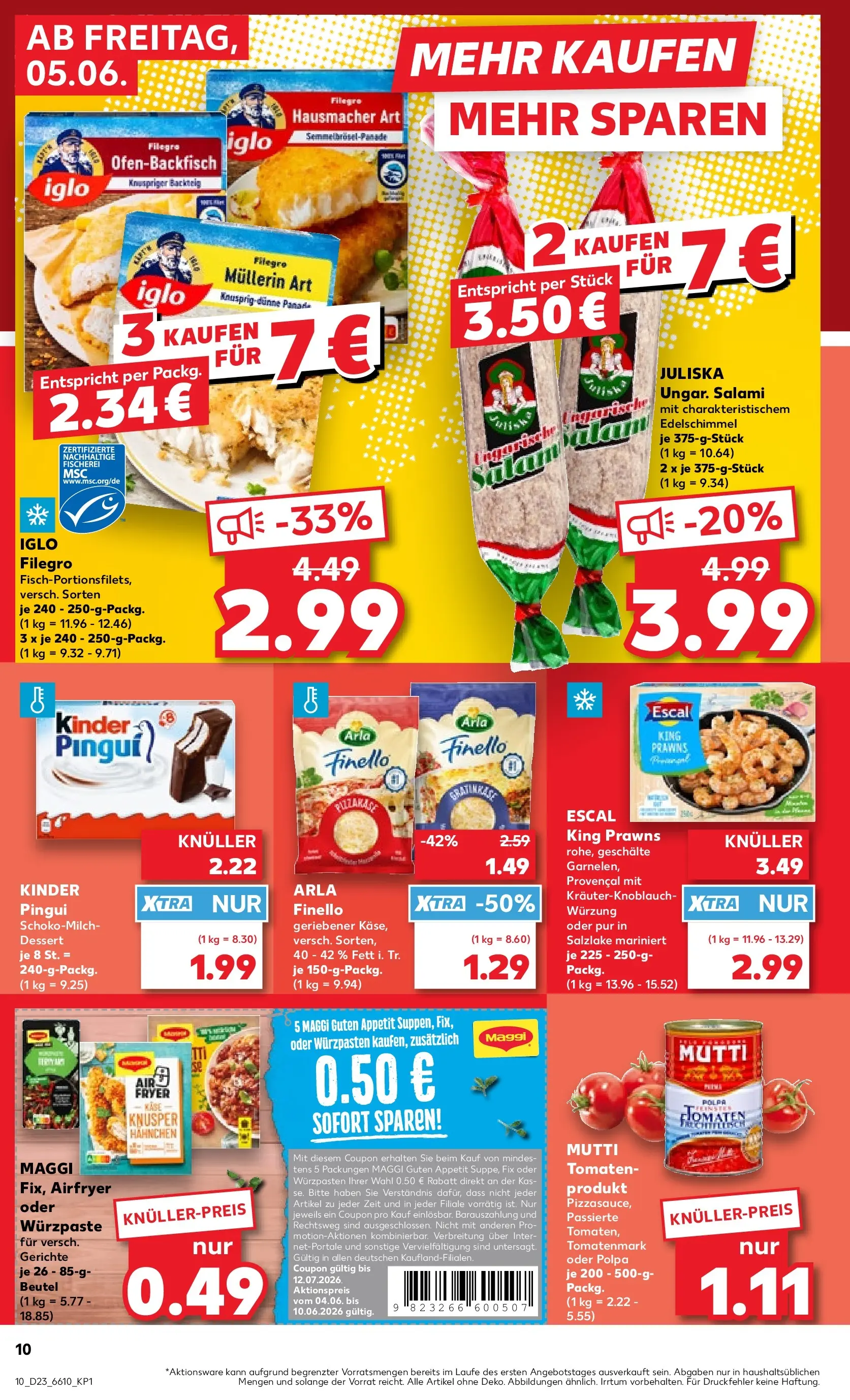 Prospekt Kaufland ab 01.06.2026 » Angebote und Werbung Online | Seite: 25 | Produkte: Hahnchen, Maggi, Käse, Tomaten Prospekt Kaufland ab 01.06.2026 » Angebote Online zum Blättern | Seite: 25 | Produkte: Hahnchen, Maggi, Käse, Tomaten