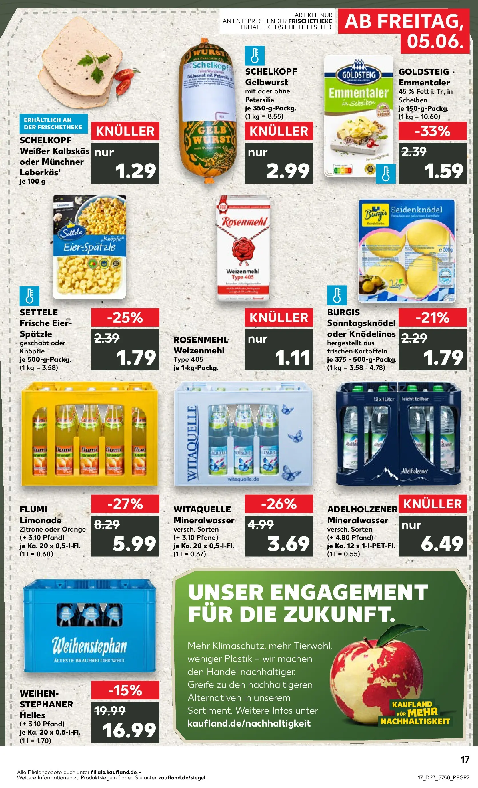 Prospekt Kaufland ab 04.06.2026 » Angebote Online zum Blättern | Seite: 17 | Produkte: Eier, Adelholzener, Limonade, Mineralwasser