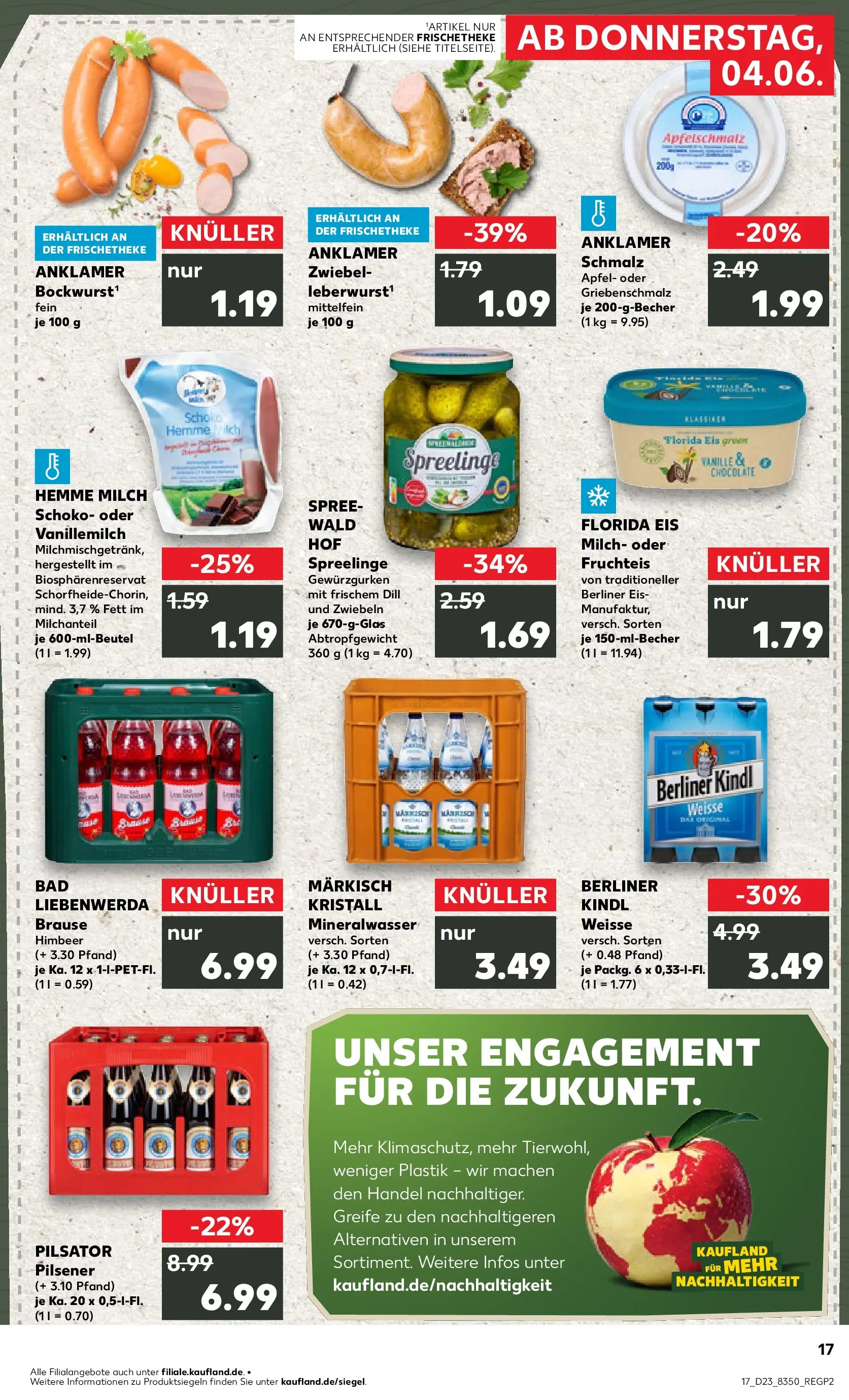 Prospekt Kaufland ab 01.06.2026 » Angebote und Werbung Online | Seite: 24 | Produkte: Berliner, Milch, Bad, Eis Prospekt Kaufland ab 01.06.2026 » Angebote Online zum Blättern | Seite: 24 | Produkte: Berliner, Milch, Bad, Eis