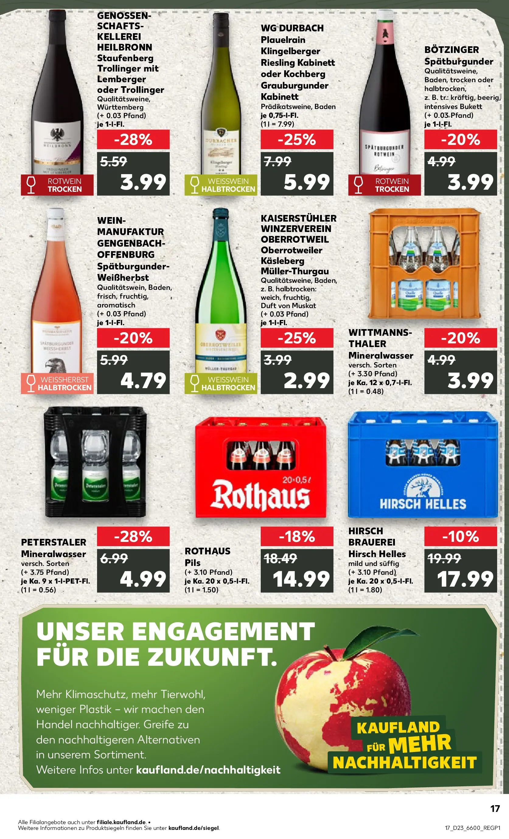 Prospekt Kaufland ab 04.06.2026 » Angebote Online zum Blättern | Seite: 17 | Produkte: Weißwein, Rotwein, Duft, Mineralwasser