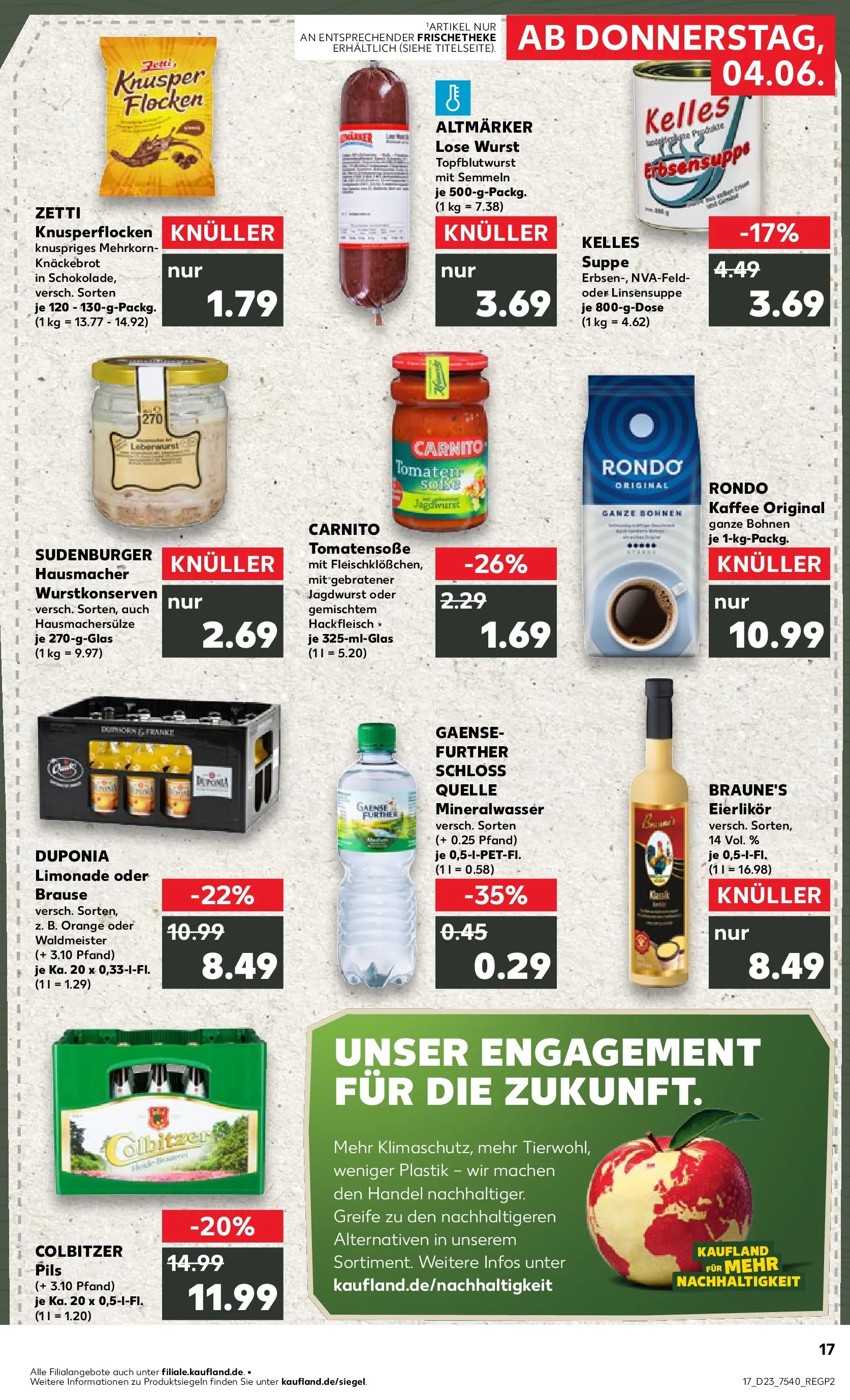 Prospekt Kaufland ab 01.06.2026 » Angebote und Werbung Online | Seite: 24 | Produkte: Pils, Limonade, Flocken, Hackfleisch Prospekt Kaufland ab 01.06.2026 » Angebote Online zum Blättern | Seite: 24 | Produkte: Pils, Limonade, Flocken, Hackfleisch