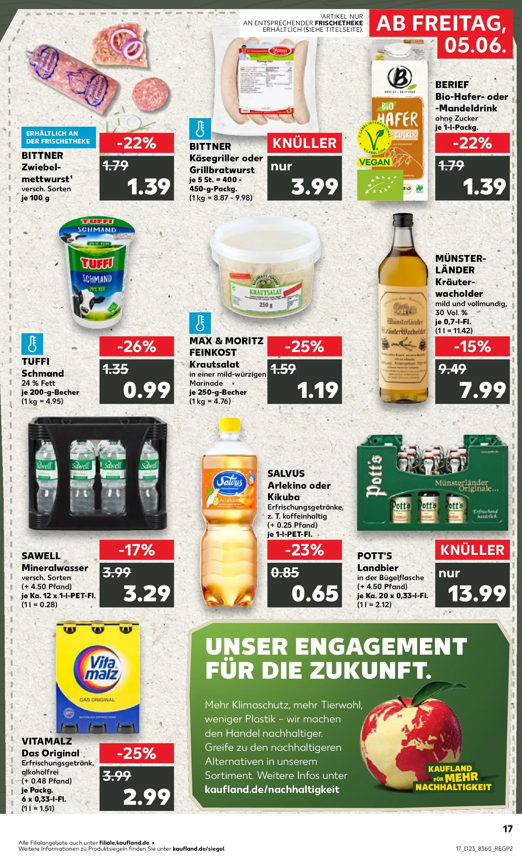 Prospekt Kaufland ab 04.06.2026 » Angebote Online zum Blättern | Seite: 17 | Produkte: Mineralwasser, Zucker