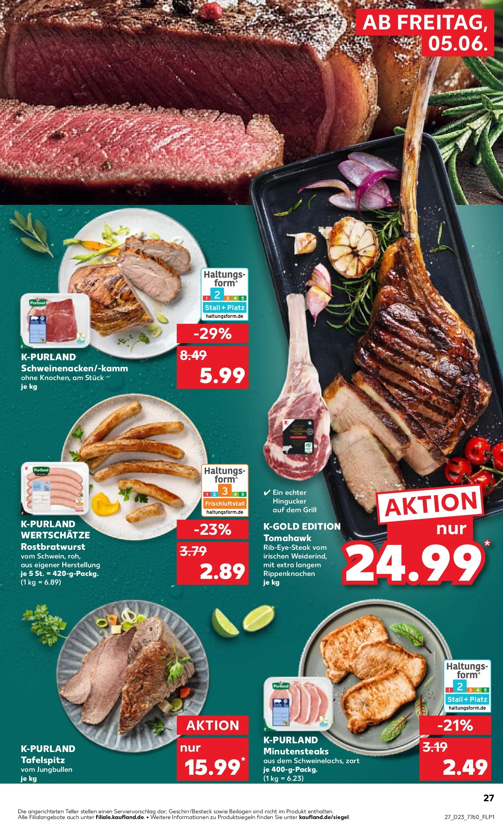 Prospekt Kaufland ab 01.06.2026 » Angebote Online zum Blättern | Seite: 34 | Produkte: Tafelspitz, Grill, Steak