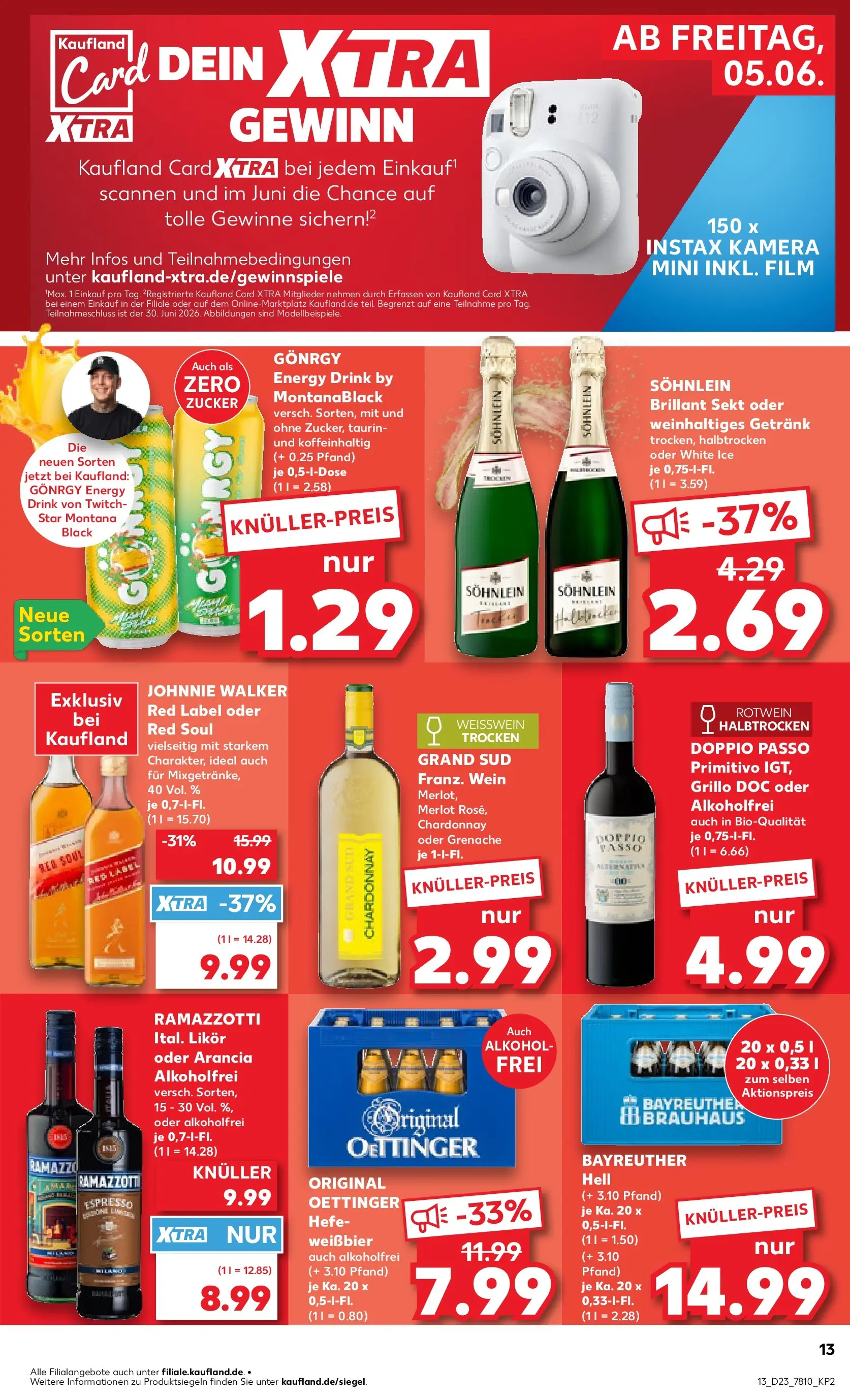 Prospekt Kaufland ab 01.06.2026 » Angebote Online zum Blättern | Seite: 20 | Produkte: Energy, Weißwein, Weißwein halbtrocken, Doppio Passo