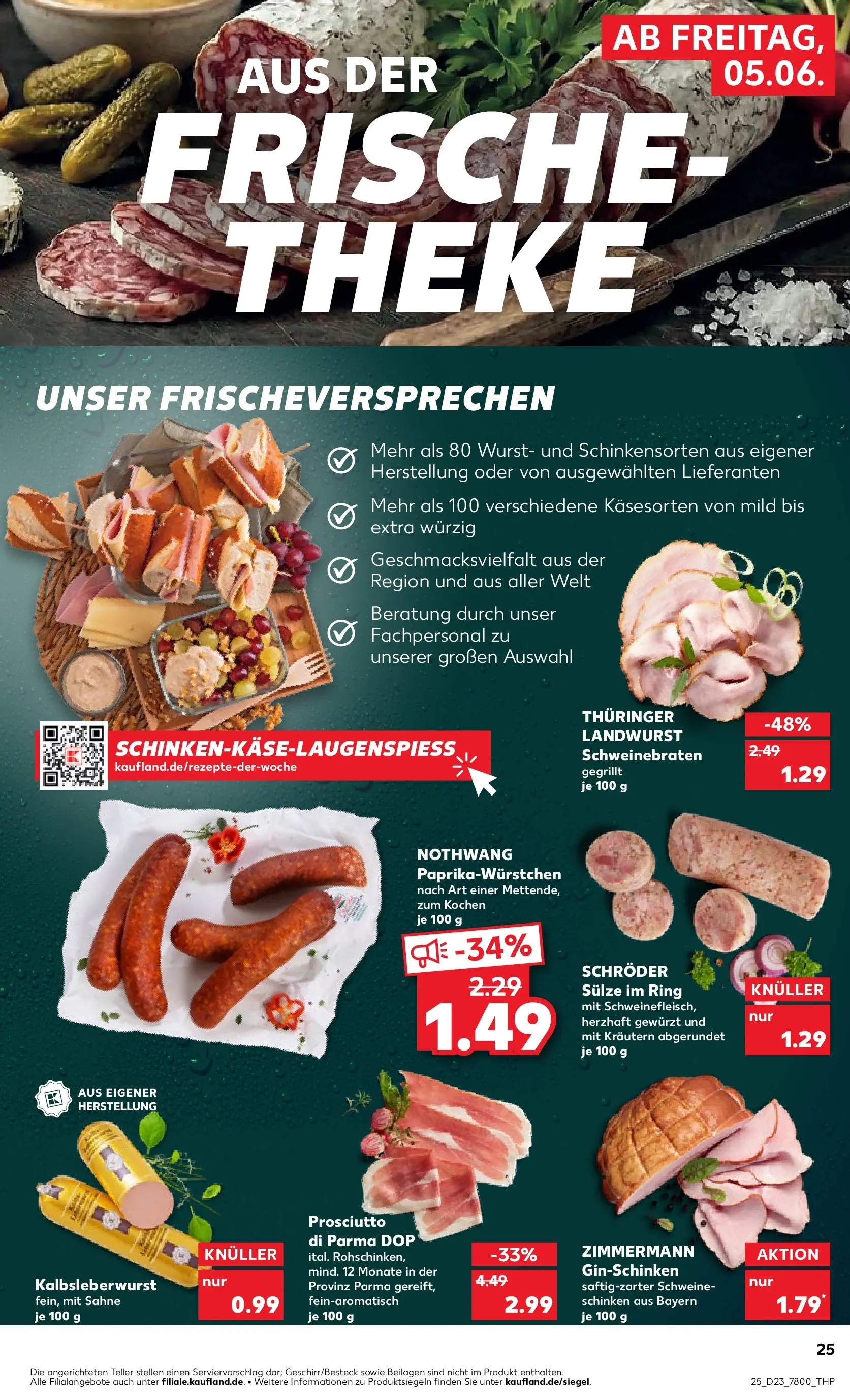 Prospekt Kaufland ab 01.06.2026 » Angebote Online zum Blättern | Seite: 32 | Produkte: Theke, Wurst, Schweinefleisch, Sahne