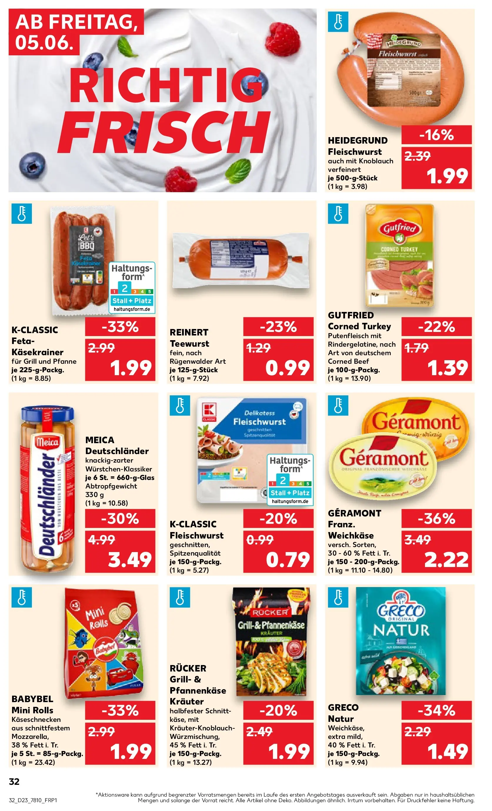 Prospekt Kaufland ab 01.06.2026 » Angebote Online zum Blättern | Seite: 39 | Produkte: Grill, Geramont, Feta, Knoblauch