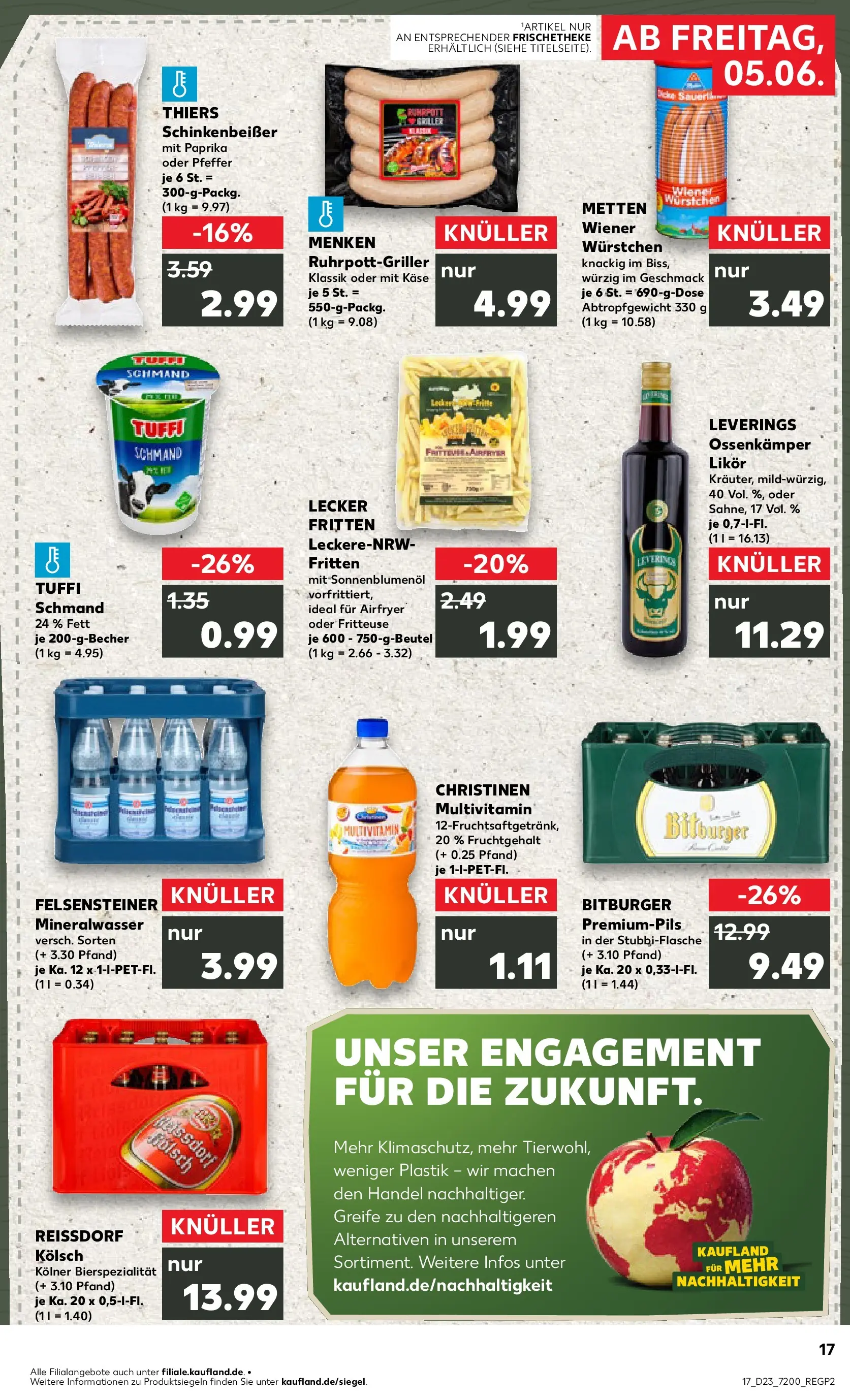 Prospekt Kaufland ab 01.06.2026 » Angebote Online zum Blättern | Seite: 24 | Produkte: Bitburger, Wiener wurstchen, Sonnenblumenol, Pfeffer
