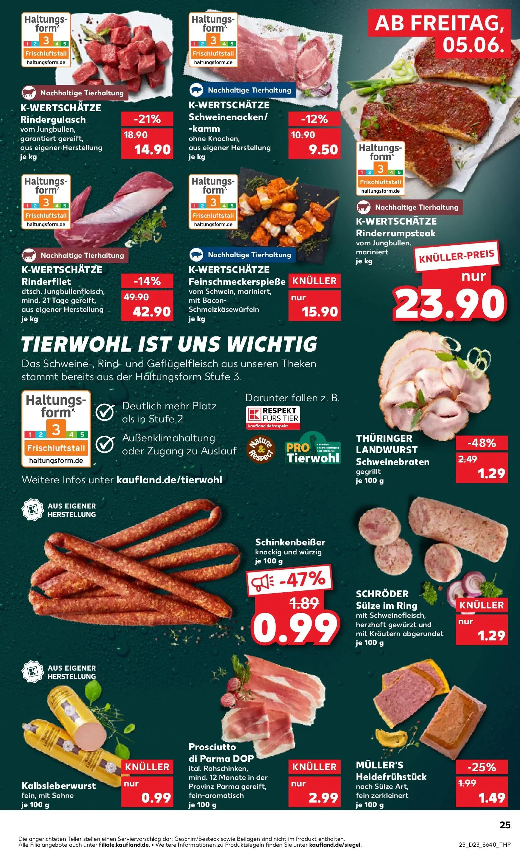 Prospekt Kaufland ab 01.06.2026 » Angebote und Werbung Online | Seite: 32 | Produkte: Rindergulasch, Rinderfilet, Sahne Prospekt Kaufland ab 01.06.2026 » Angebote Online zum Blättern | Seite: 32 | Produkte: Rindergulasch, Rinderfilet, Sahne