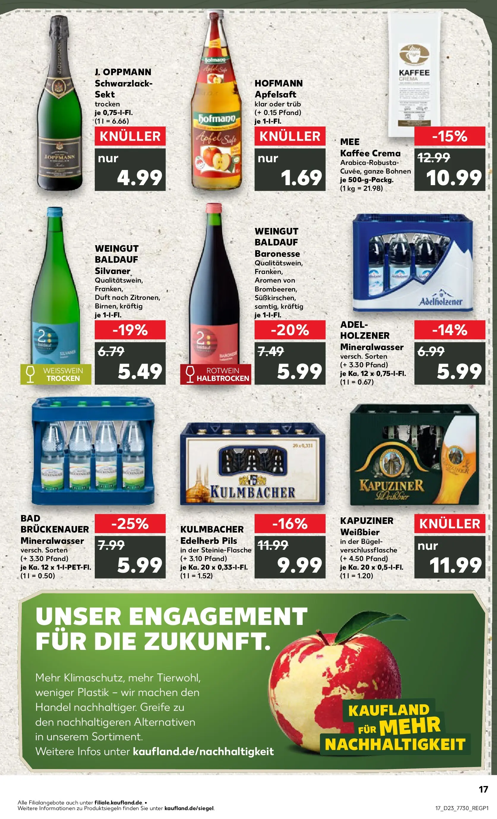 Prospekt Kaufland ab 04.06.2026 » Angebote Online zum Blättern | Seite: 17 | Produkte: Weißwein, Bad, Pils, Apfelsaft