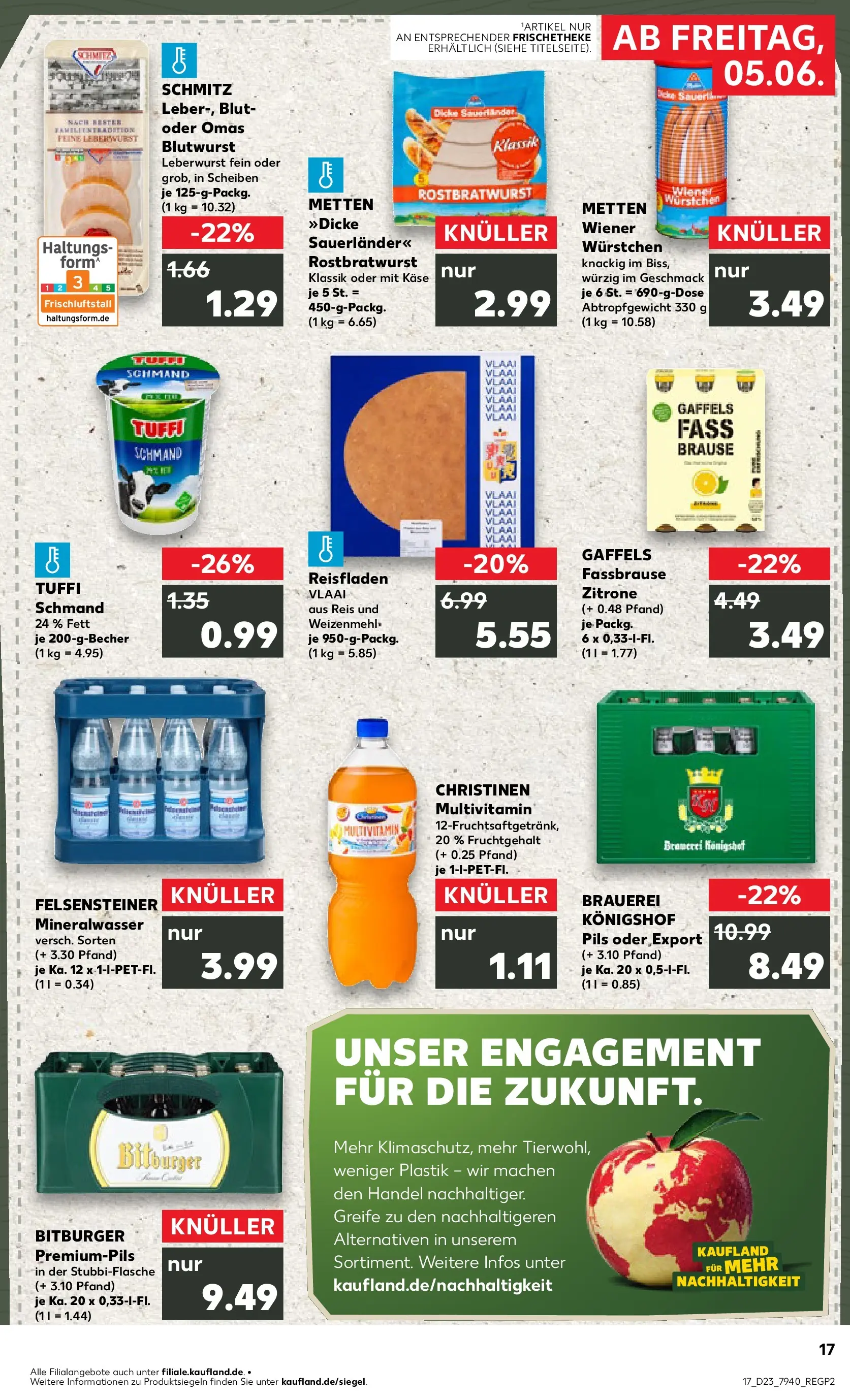 Prospekt Kaufland ab 01.06.2026 » Angebote und Werbung Online | Seite: 24 | Produkte: Bitburger, Wiener wurstchen, Käse, Zitrone Prospekt Kaufland ab 01.06.2026 » Angebote Online zum Blättern | Seite: 24 | Produkte: Bitburger, Wiener wurstchen, Käse, Zitrone