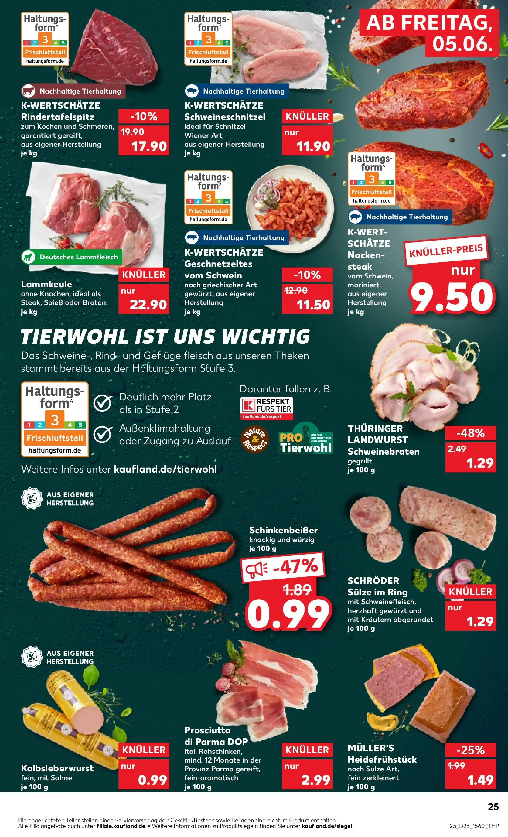 Prospekt Kaufland ab 01.06.2026 » Angebote und Werbung Online | Seite: 32 | Produkte: Lammkeule, Schnitzel, Schweinefleisch, Steak Prospekt Kaufland ab 01.06.2026 » Angebote Online zum Blättern | Seite: 32 | Produkte: Lammkeule, Schnitzel, Schweinefleisch, Steak