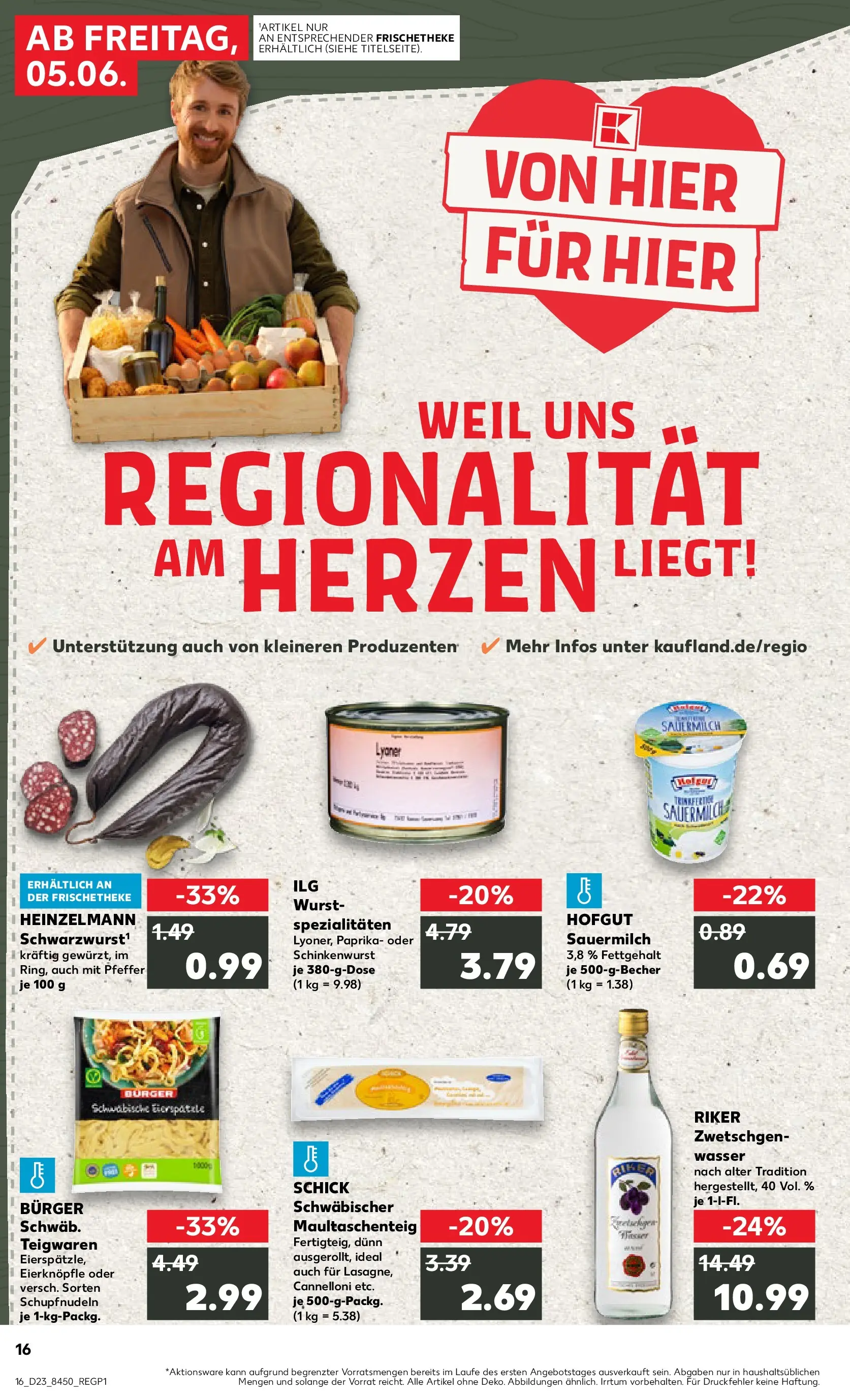 Prospekt Kaufland ab 01.06.2026 » Angebote und Werbung Online | Seite: 23 | Produkte: Burger, Zwetschgen, Wasser, Pasta Prospekt Kaufland ab 01.06.2026 » Angebote Online zum Blättern | Seite: 23 | Produkte: Burger, Zwetschgen, Wasser, Pasta