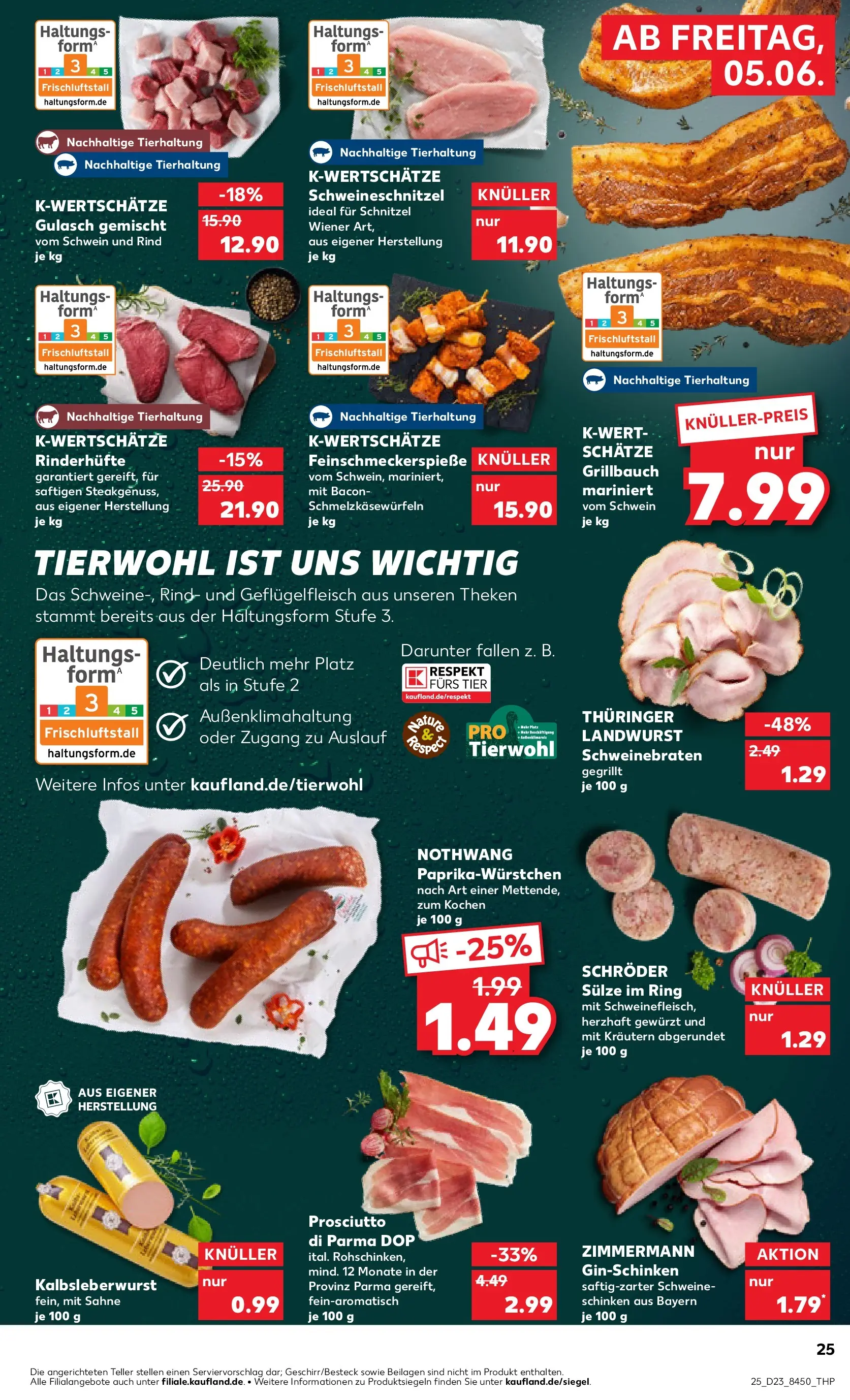 Prospekt Kaufland ab 01.06.2026 » Angebote und Werbung Online | Seite: 32 | Produkte: Schnitzel, Gulasch, Schweinefleisch, Sahne Prospekt Kaufland ab 01.06.2026 » Angebote Online zum Blättern | Seite: 32 | Produkte: Schnitzel, Gulasch, Schweinefleisch, Sahne