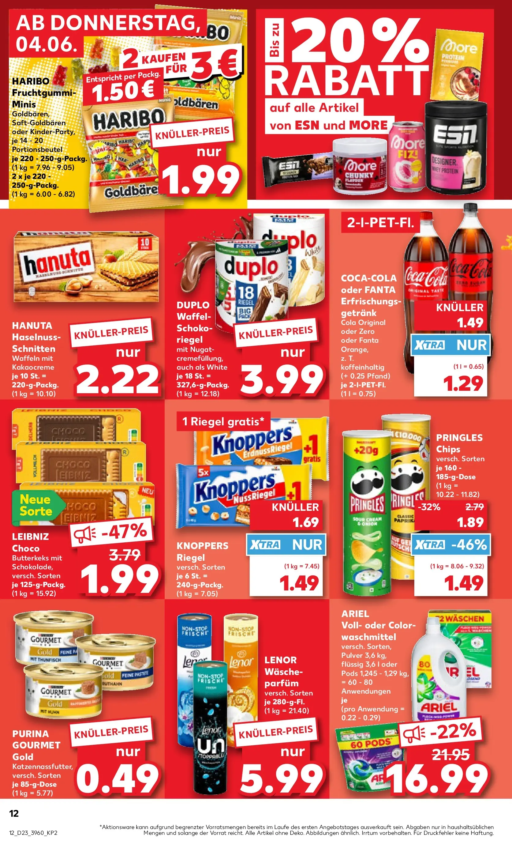 Prospekt Kaufland ab 01.06.2026 » Angebote Online zum Blättern | Seite: 19 | Produkte: Fanta, Waffeln, Waschmittel, Pringles