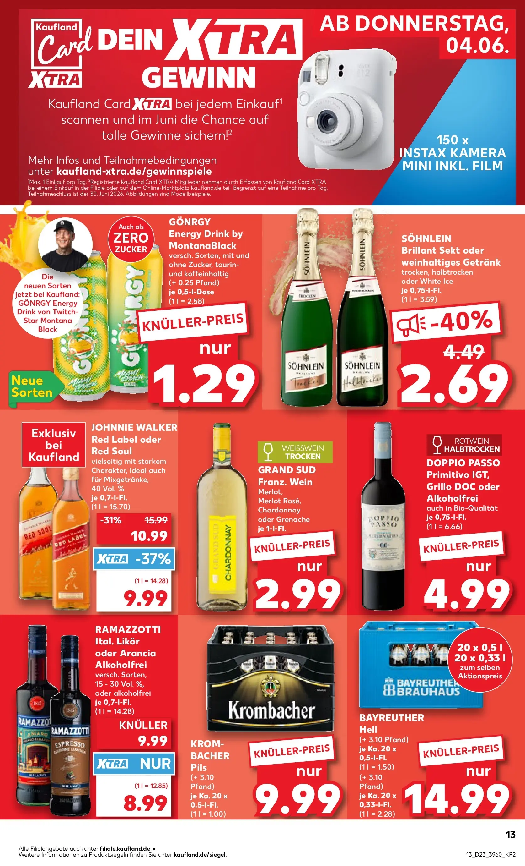 Prospekt Kaufland ab 01.06.2026 » Angebote Online zum Blättern | Seite: 20 | Produkte: Whisky, Pils, Doppio passo primitivo, Wein