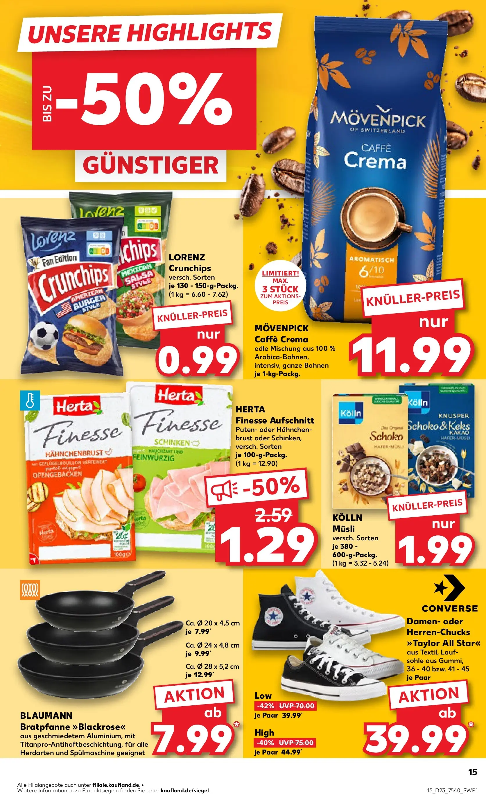 Prospekt Kaufland ab 01.06.2026 » Angebote Online zum Blättern | Seite: 22 | Produkte: Kolln musli, Burger, Lorenz crunchips, Herta finesse