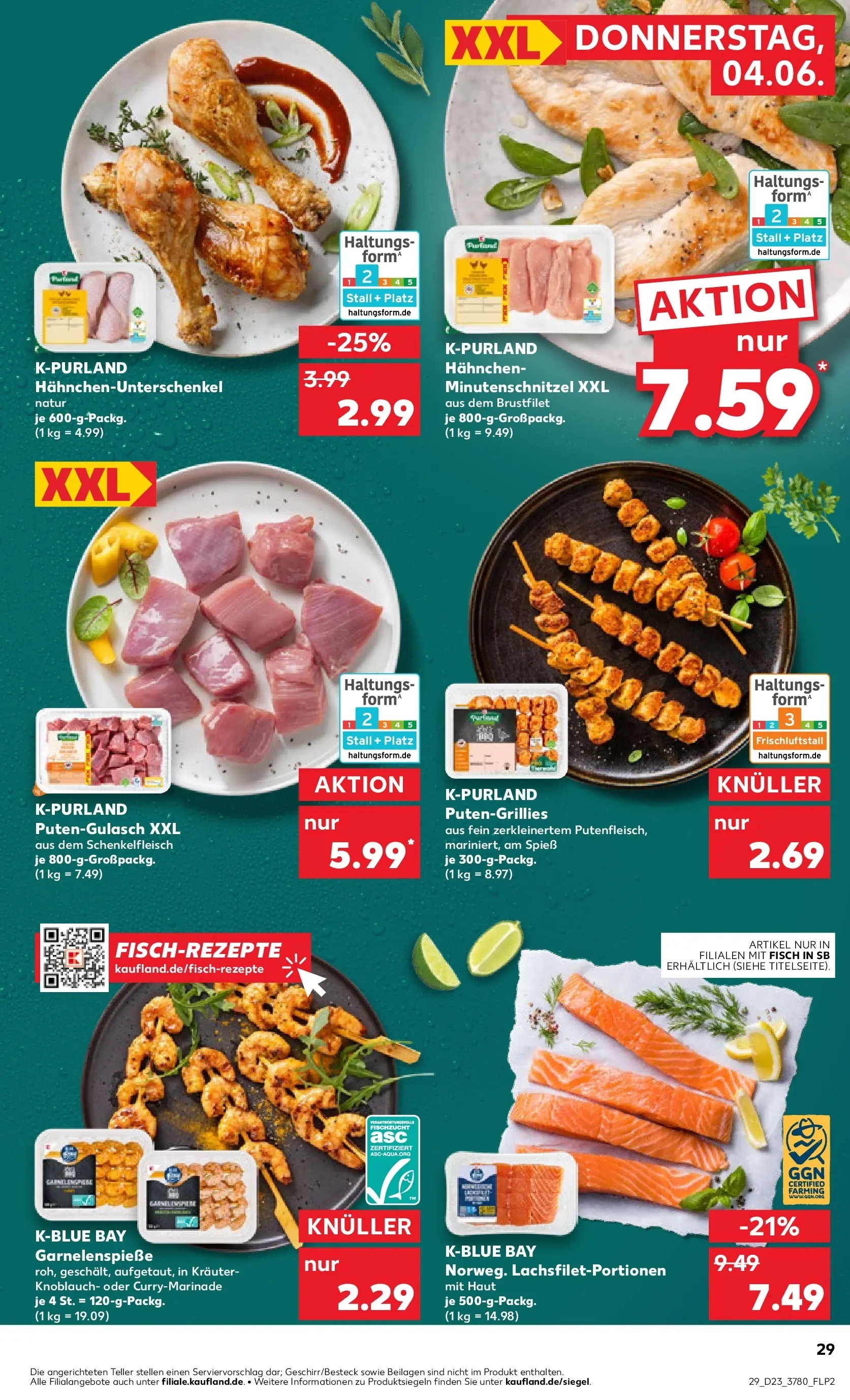 Prospekt Kaufland ab 01.06.2026 » Angebote Online zum Blättern | Seite: 36 | Produkte: Hahnchen, Fisch, Knoblauch