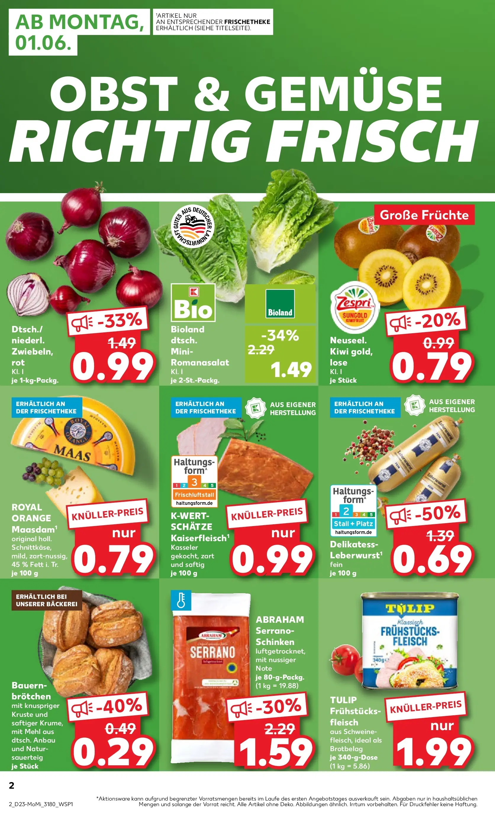 Prospekt Kaufland ab 01.06.2026 » Angebote und Werbung Online | Seite: 2 Prospekt Kaufland ab 01.06.2026 » Angebote Online zum Blättern | Seite: 2