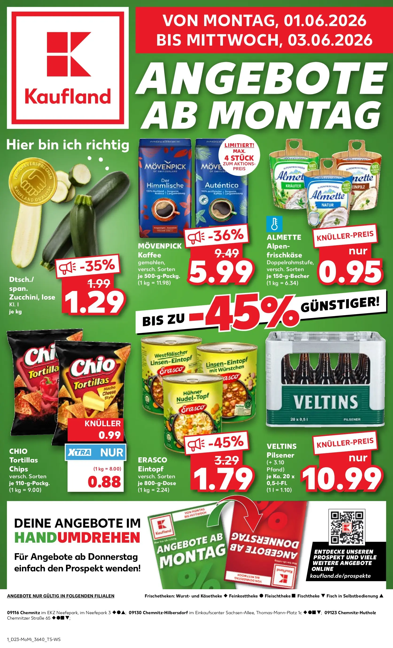 Prospekt Kaufland ab 01.06.2026 » Angebote Online zum Blättern | Seite: 1 | Produkte: Almette, Fisch, Wurst, Frischkase