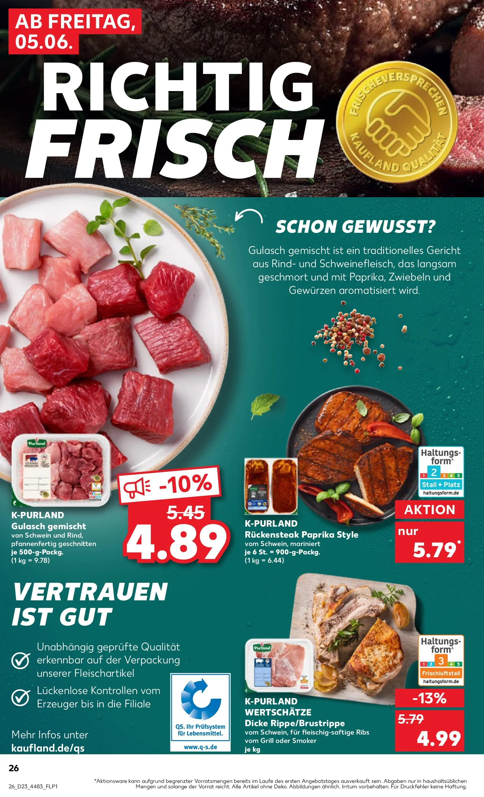 Prospekt Kaufland ab 01.06.2026 » Angebote und Werbung Online | Seite: 33 | Produkte: Grill, Zwiebeln, Paprika, Steak Prospekt Kaufland ab 01.06.2026 » Angebote Online zum Blättern | Seite: 33 | Produkte: Grill, Zwiebeln, Paprika, Steak