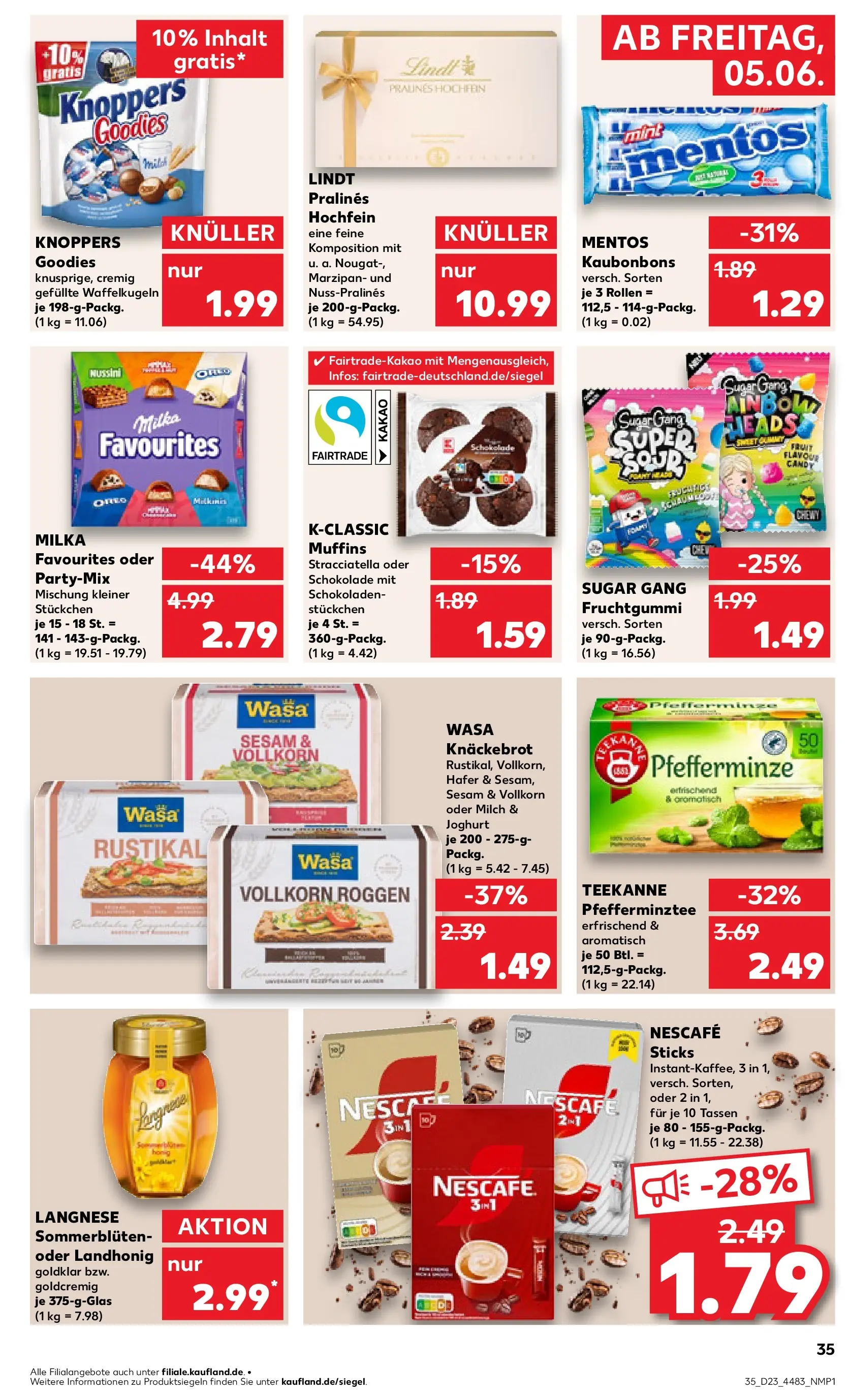 Prospekt Kaufland ab 01.06.2026 » Angebote und Werbung Online | Seite: 42 | Produkte: Langnese, Schokolade, Teekanne, Lindt Prospekt Kaufland ab 01.06.2026 » Angebote Online zum Blättern | Seite: 42 | Produkte: Langnese, Schokolade, Teekanne, Lindt