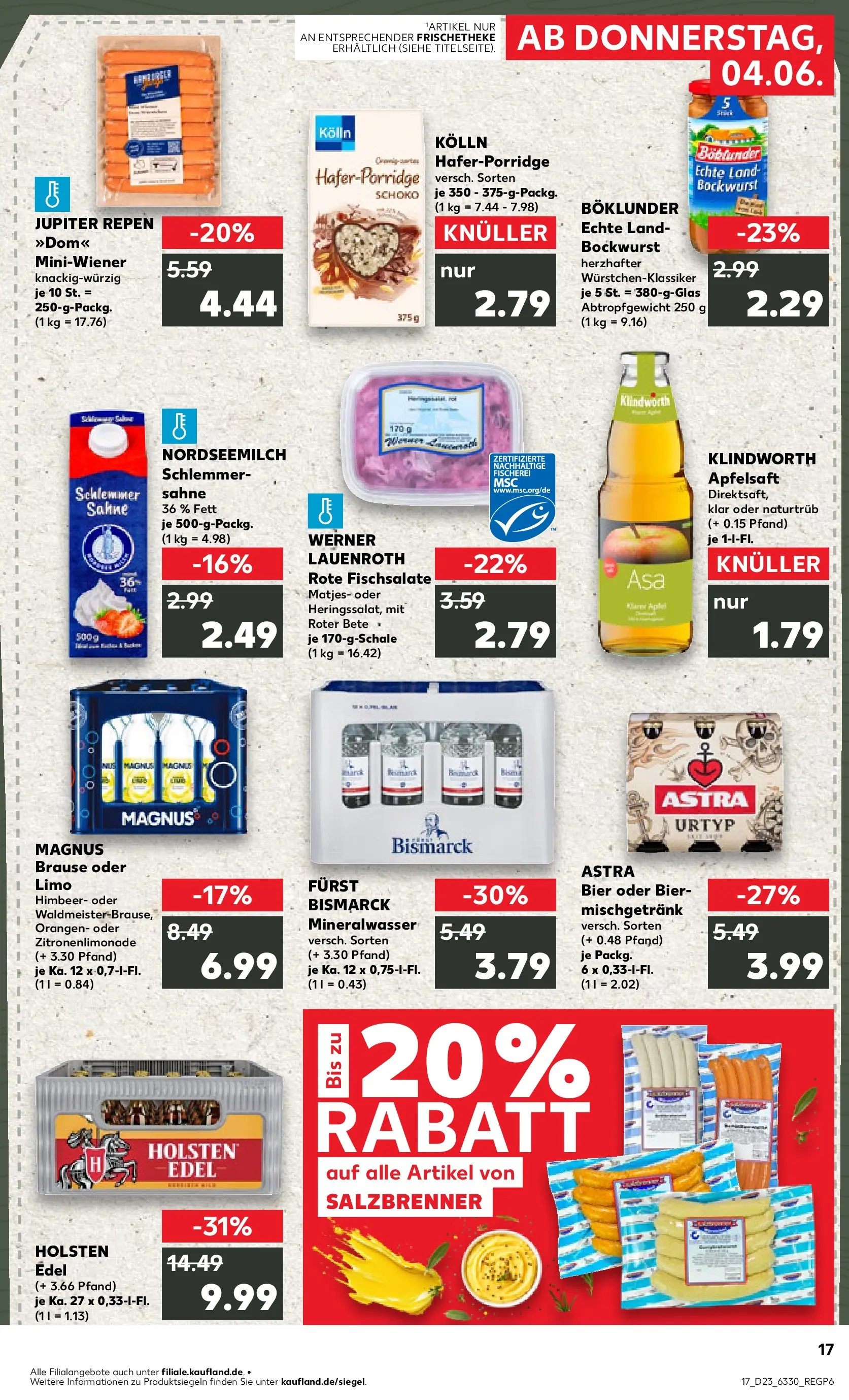 Prospekt Kaufland ab 01.06.2026 » Angebote Online zum Blättern | Seite: 24 | Produkte: Kolln, Astra, Holsten, Mineralwasser