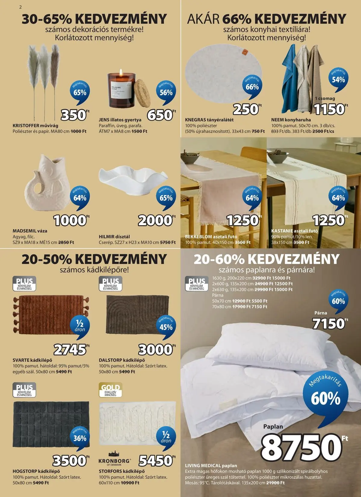 JYSK aktuális akciós újság - 2026.06.03. -tól/töl > akció, lapozható szórólap 🛍️ | Oldal: 3
