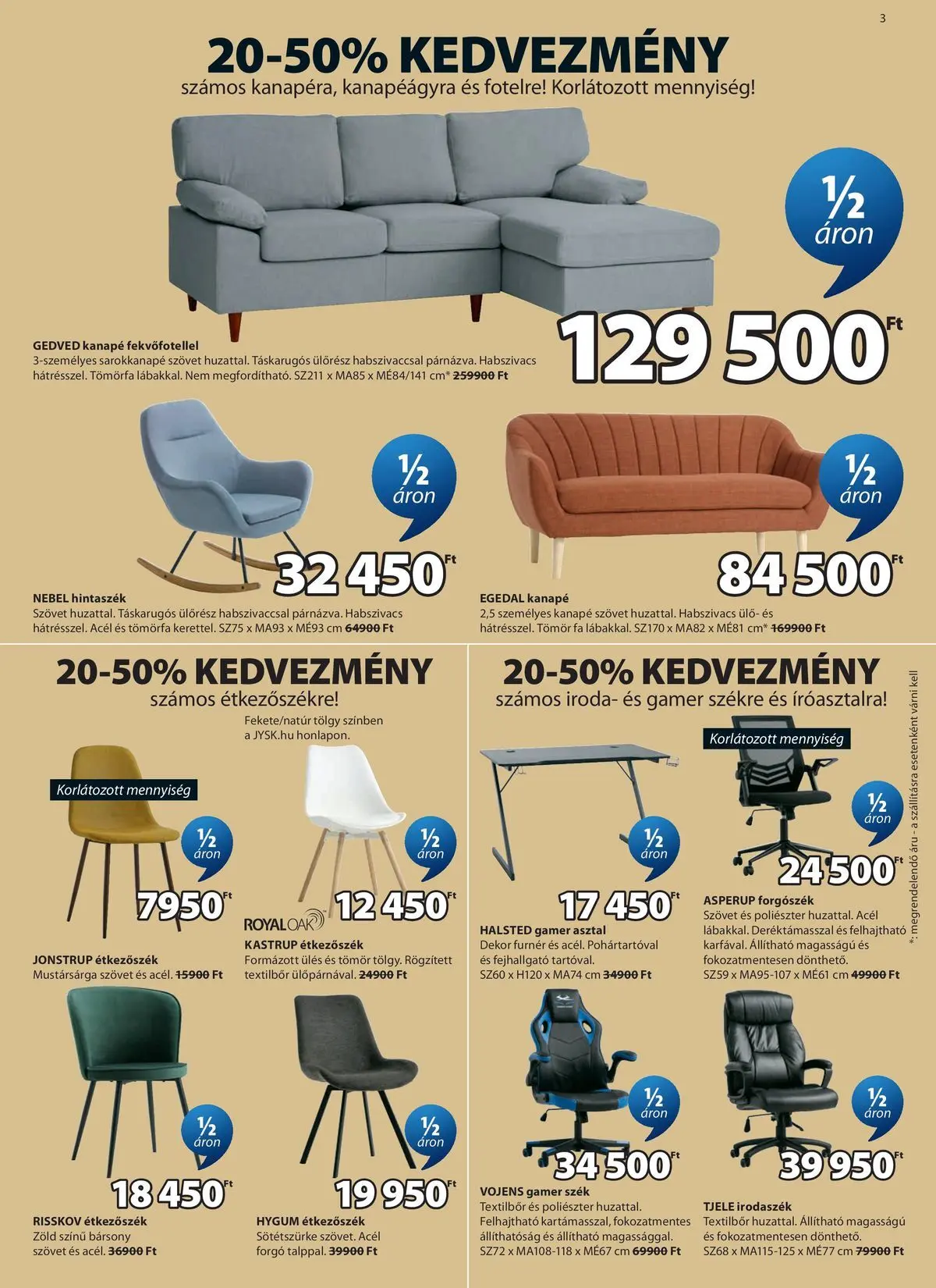 JYSK aktuális akciós újság - 2026.06.03. -tól/töl > akció, lapozható szórólap 🛍️ | Oldal: 4