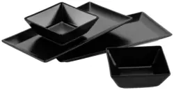 Snackschalenset Manhatten Schwarz, 4-teilig