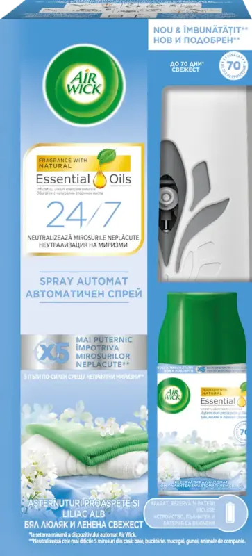 Aparat odorizant cu rezervă kit Cool Linen
