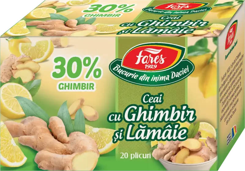 Ceai de ghimbir și lăm&acirc;ie