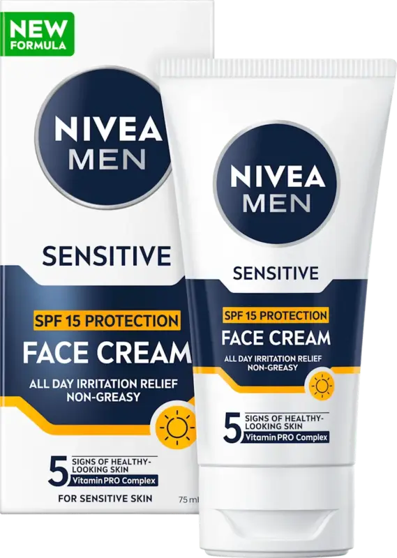 Cremă de față SENSITIVE cu SPF 15