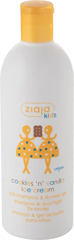 Kids Șampon și gel de duș cu aromă de prăjituri și &icirc;nghețată vanilie