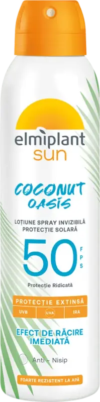 Loțiune spray pentru protecție solară Coconut Oasis SPF50