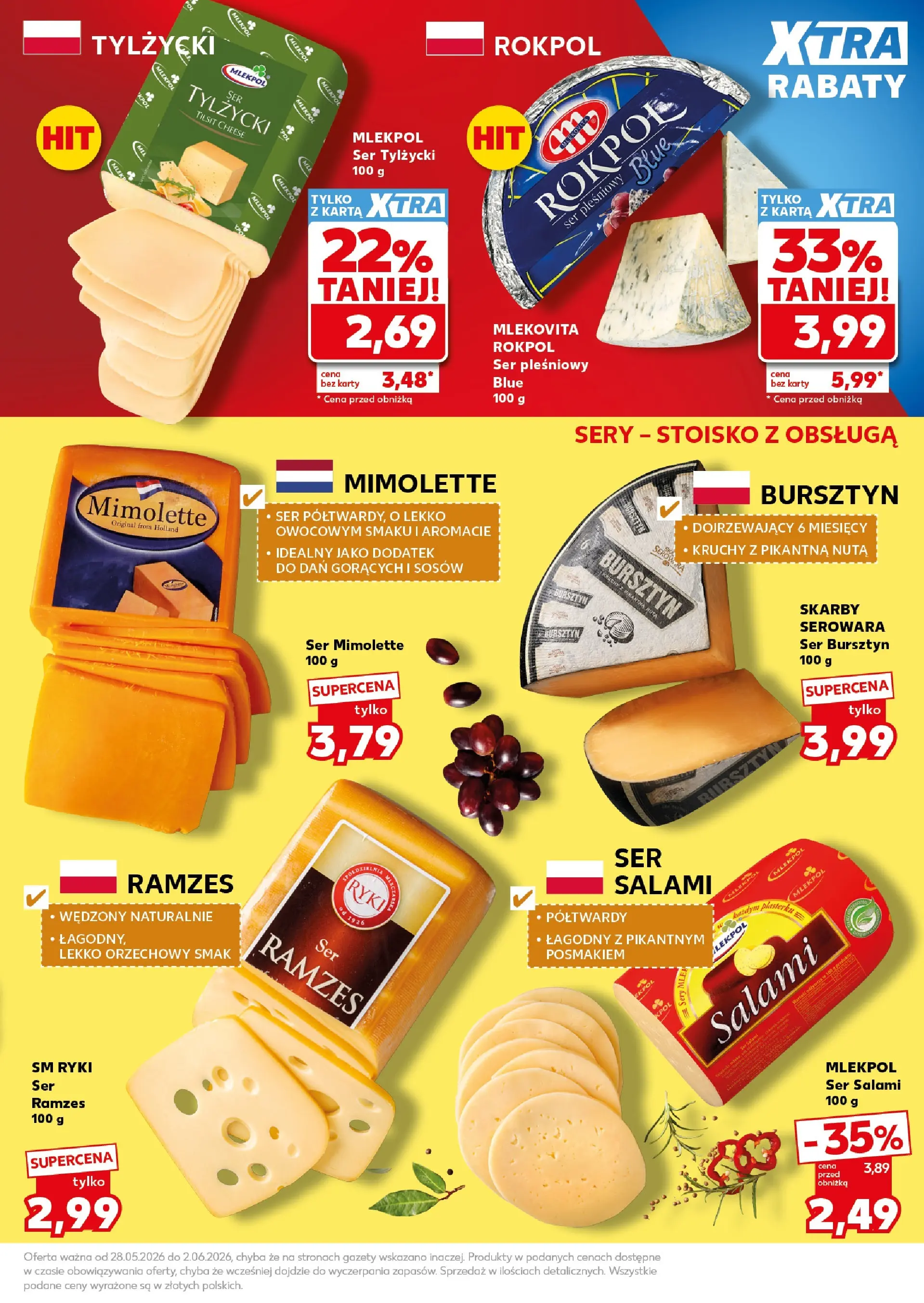 Kaufland - Kaufland Mocny Start ważny do 2.06 od 31.05.2026 - od jutra PDF | Strona: 15 | Produkty: Karta, Ser pleśniowy, Ser, Salami