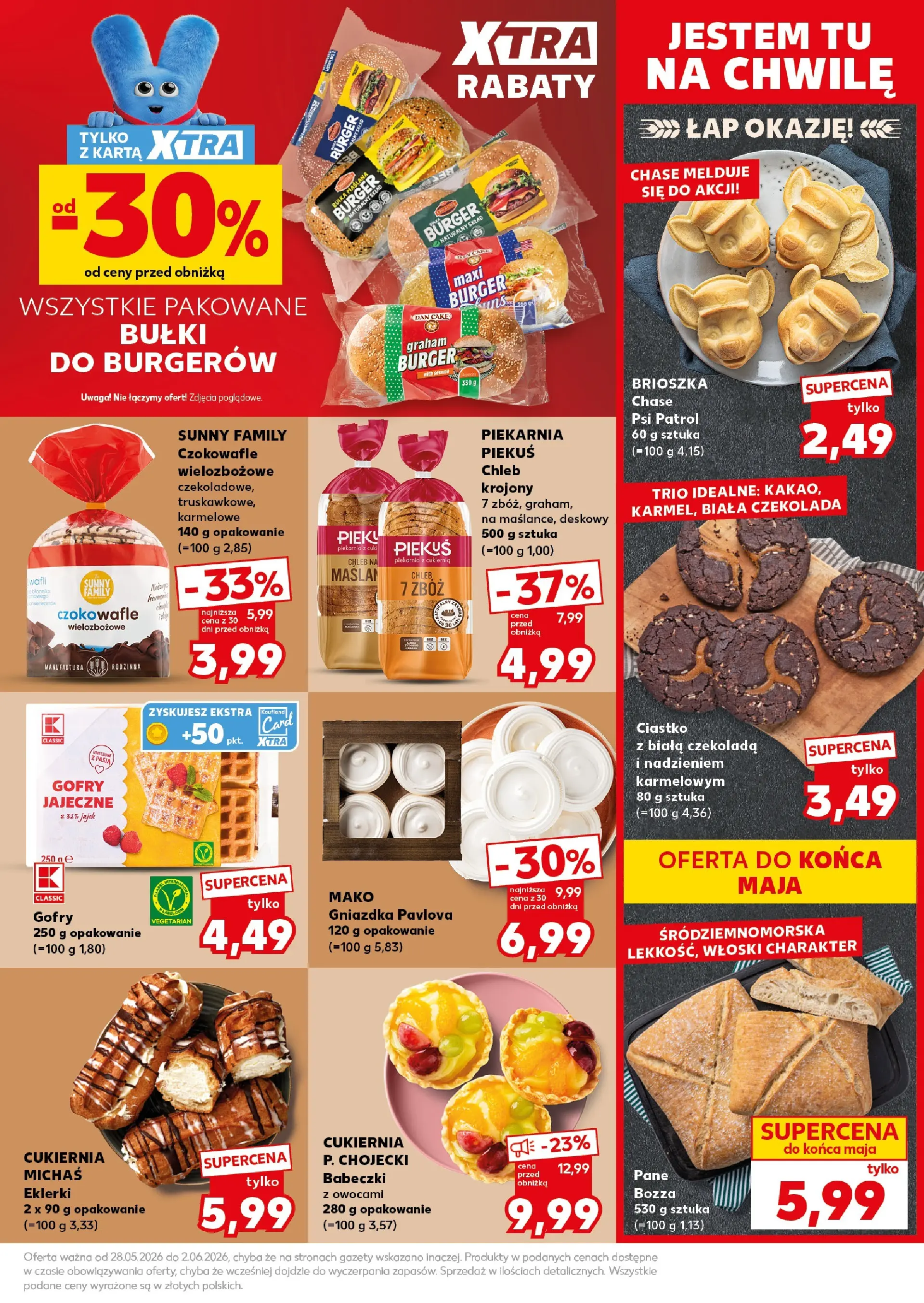 Kaufland - Kaufland Mocny Start ważny do 2.06 od 31.05.2026 - od jutra PDF | Strona: 17 | Produkty: Karta, Piekarnia, Bułka, Czekolada