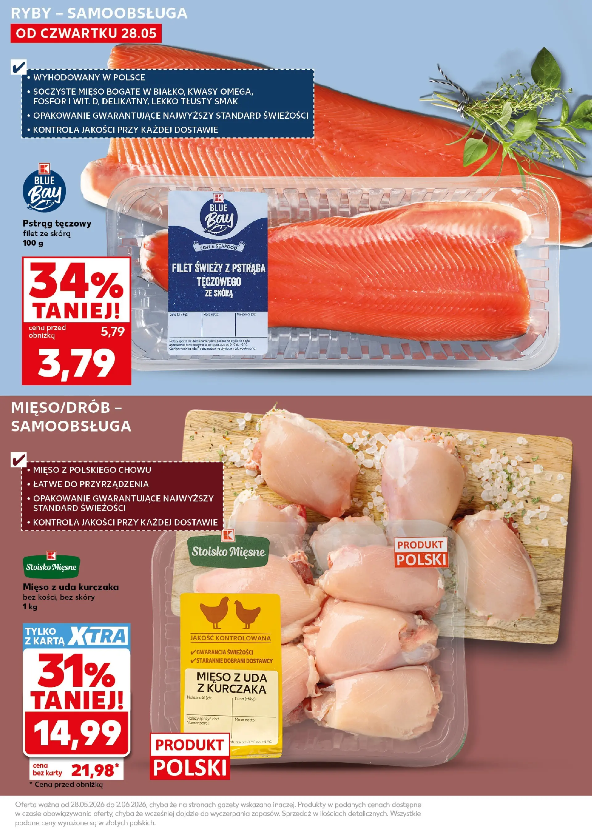 Kaufland gazetka - Super Sobota od 30.05.2026 - od jutra PDF | Strona: 17 | Produkty: Karta, Pstrąg tęczowy, Pstrąg, Ryby