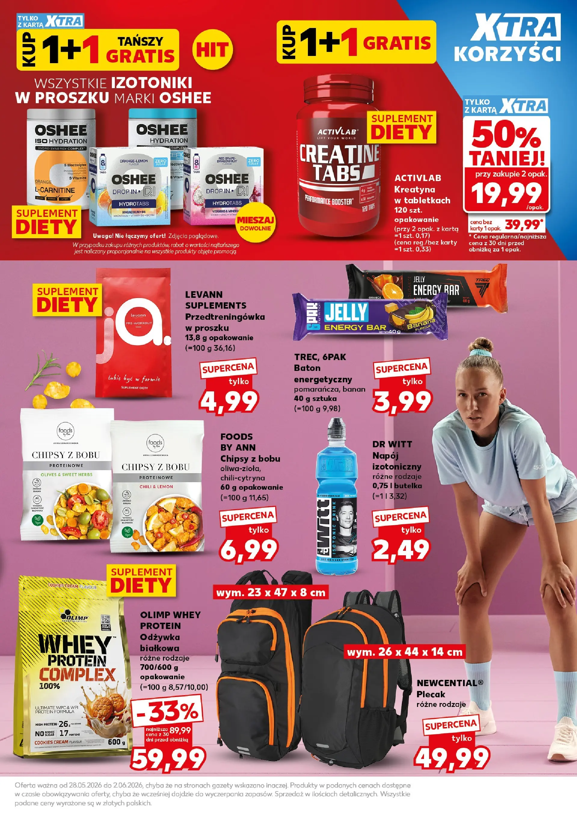Kaufland gazetka - Super Sobota od 30.05.2026 - od jutra PDF | Strona: 21 | Produkty: Karta, Plecak, Baton, Banan