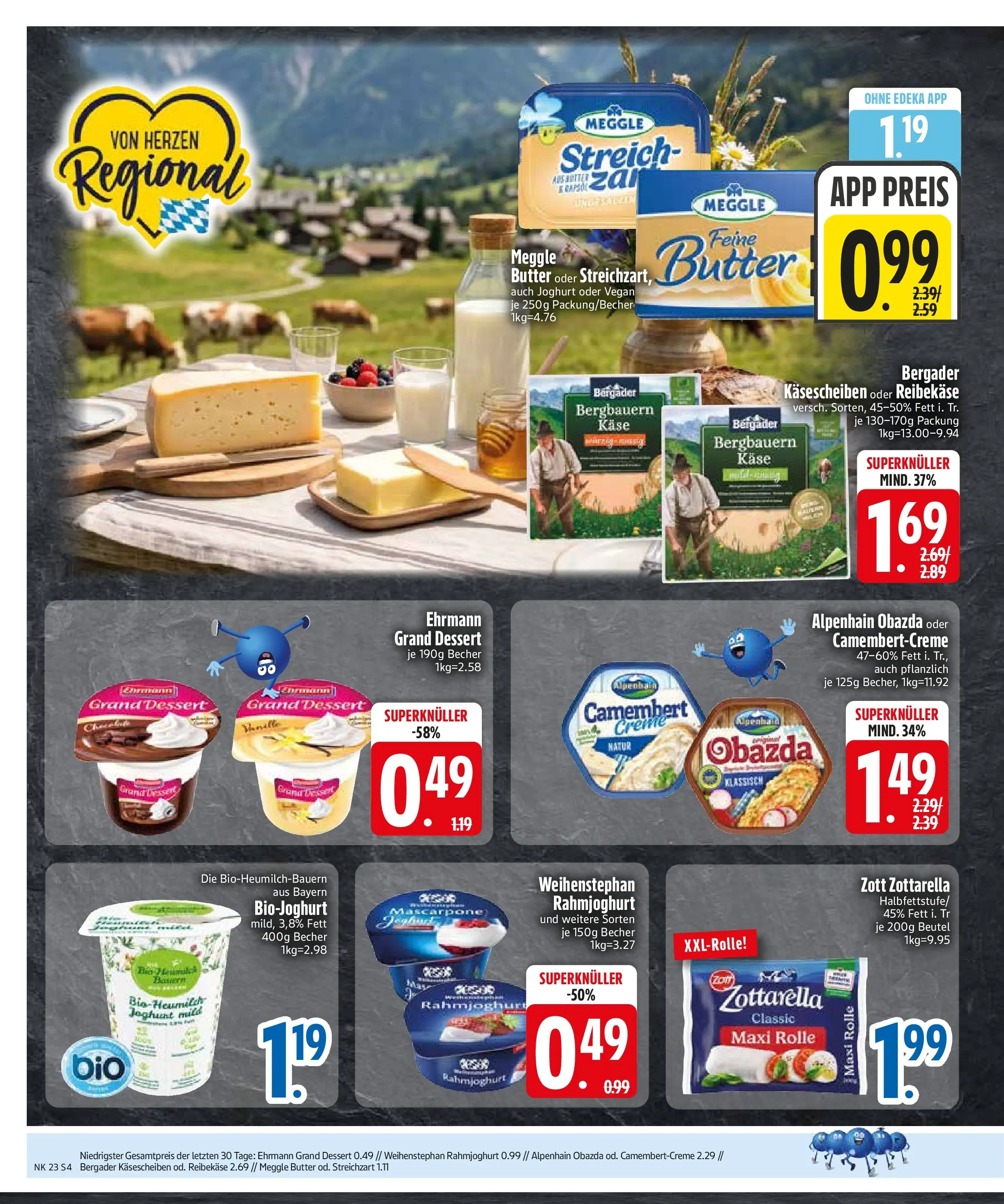 Edeka prospekt Bad Füssing (ab 01.06.2026) » Angebote Online | Seite: 6 | Produkte: Joghurt, Rapsöl, Mozzarella, Meggle butter