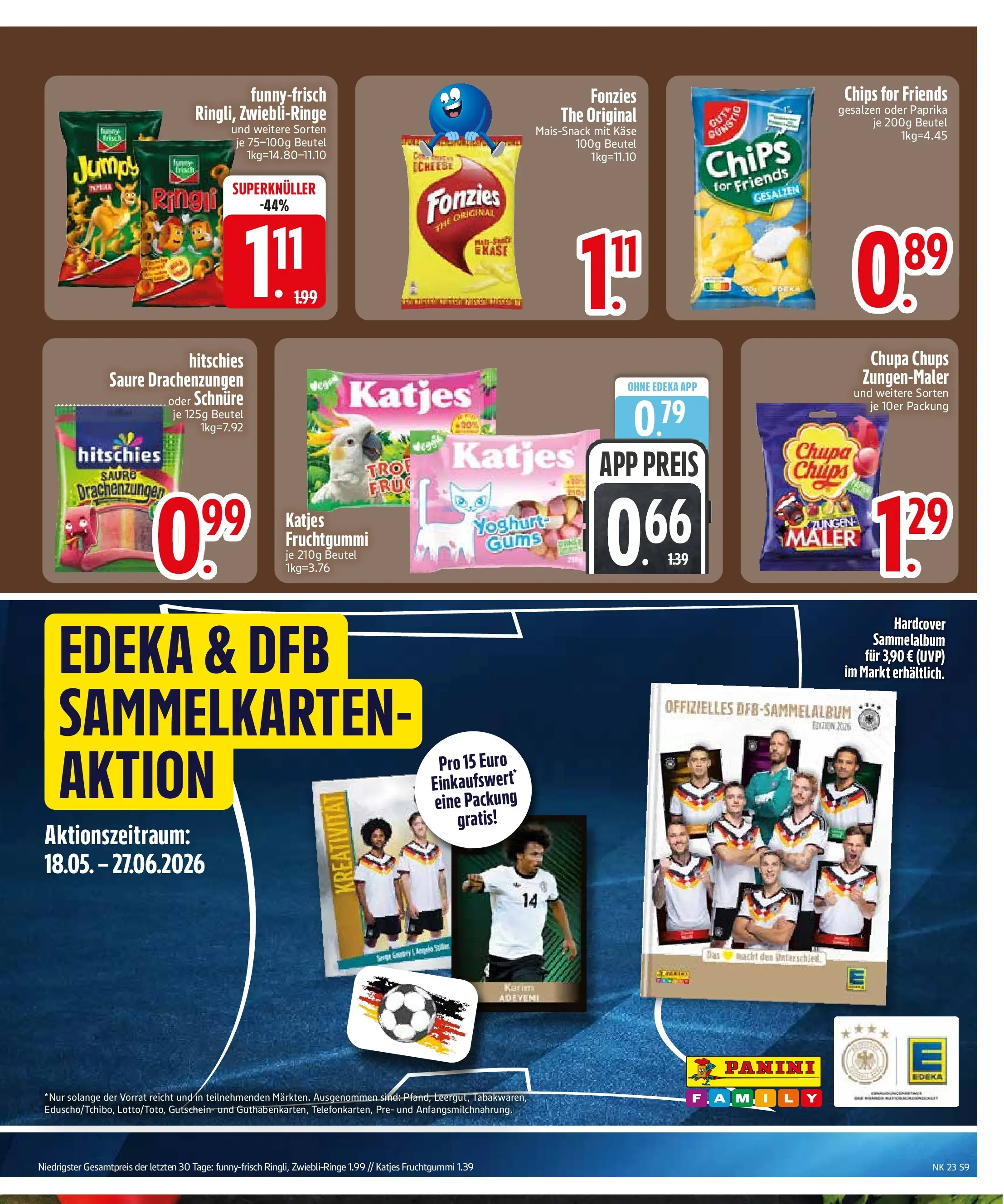 Edeka prospekt Rötz (ab 01.06.2026) » Angebote Online | Seite: 11 | Produkte: Käse, Katjes, Paprika, Chips