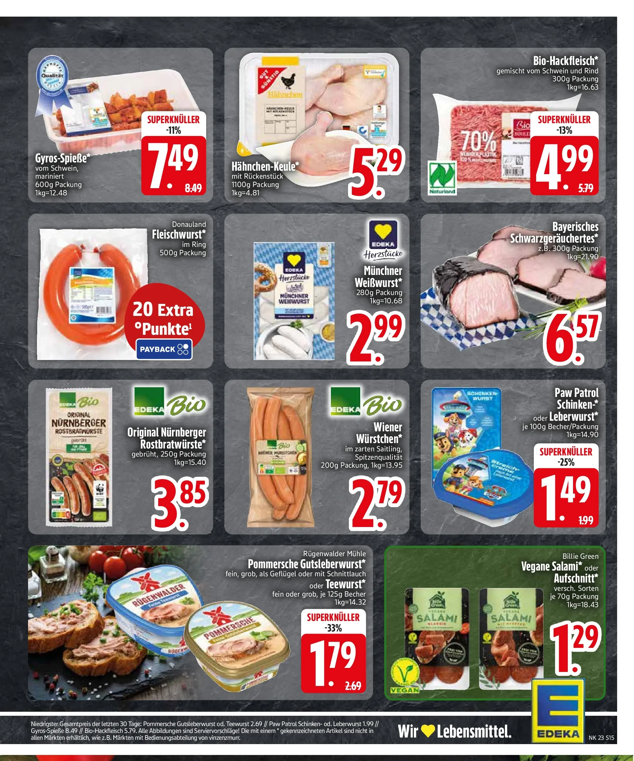 Edeka prospekt Rötz (ab 01.06.2026) » Angebote Online | Seite: 17 | Produkte: Mühle, Bratwurst, Salami, Schinken