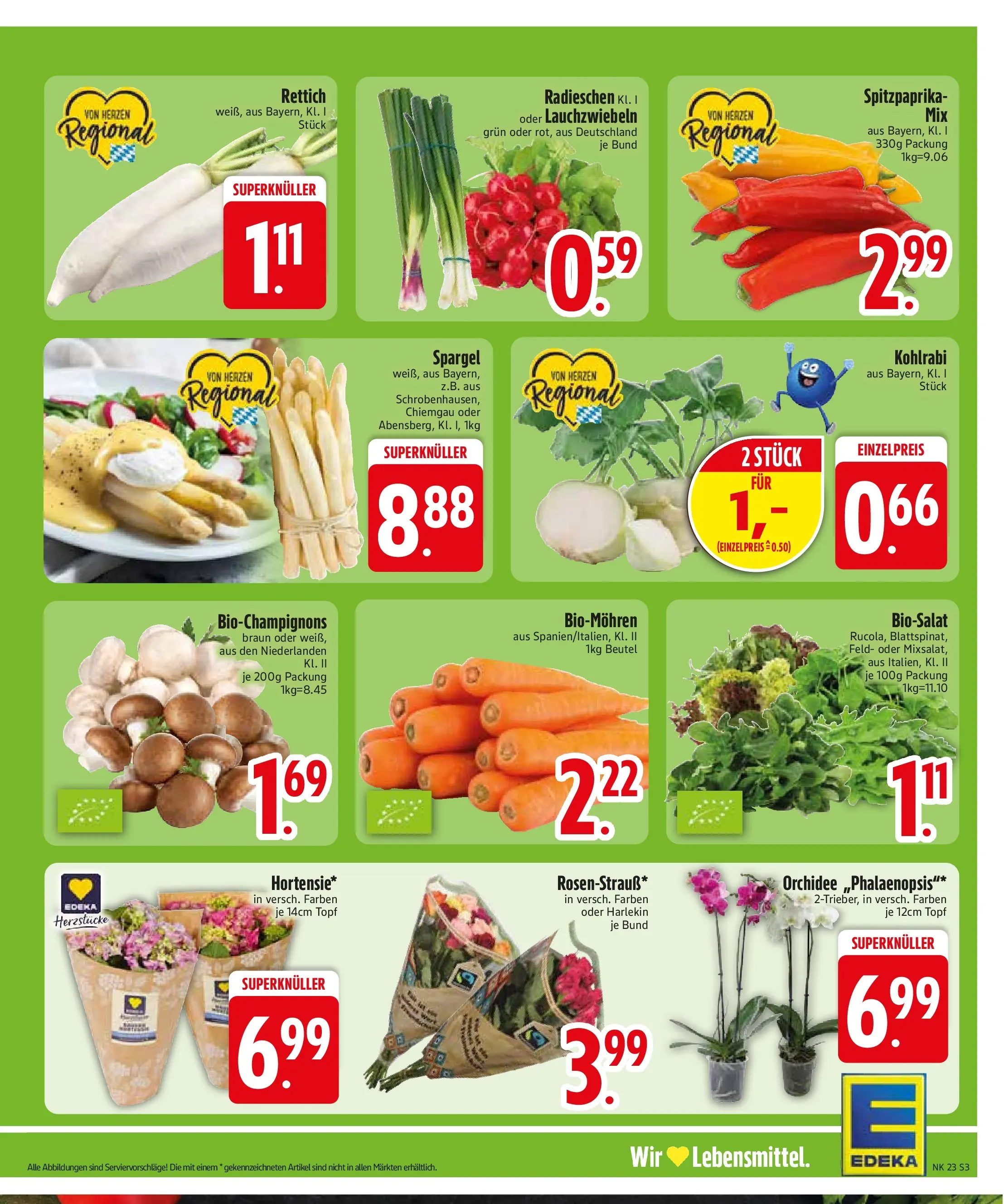 Edeka prospekt Rötz (ab 01.06.2026) » Angebote Online | Seite: 5 | Produkte: Orchidee, Kohlrabi, Spargel