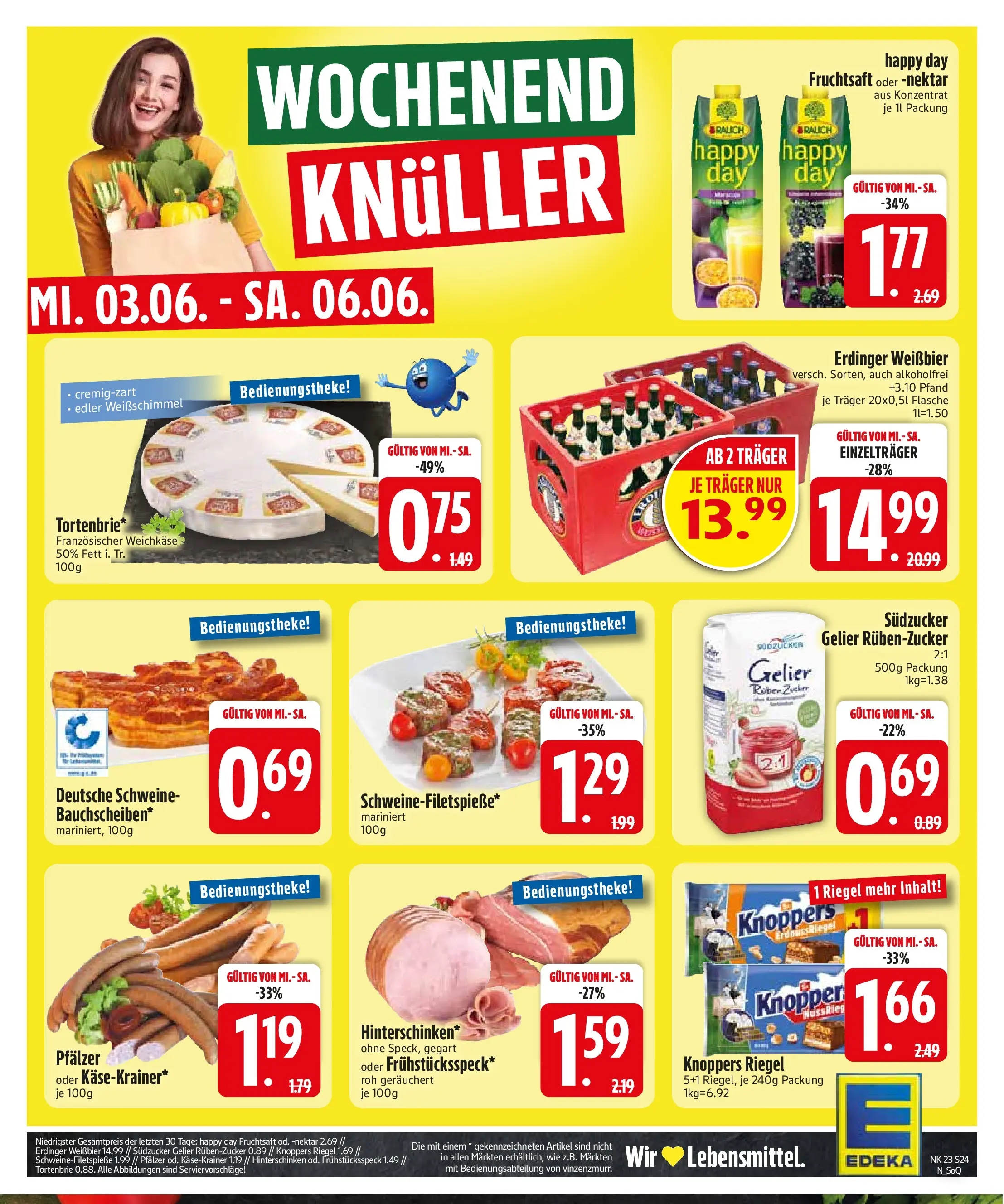 Edeka prospekt Rötz (ab 01.06.2026) » Angebote Online | Seite: 26 | Produkte: Erdinger, Weißbier, Käsekrainer, Fruchtsaft