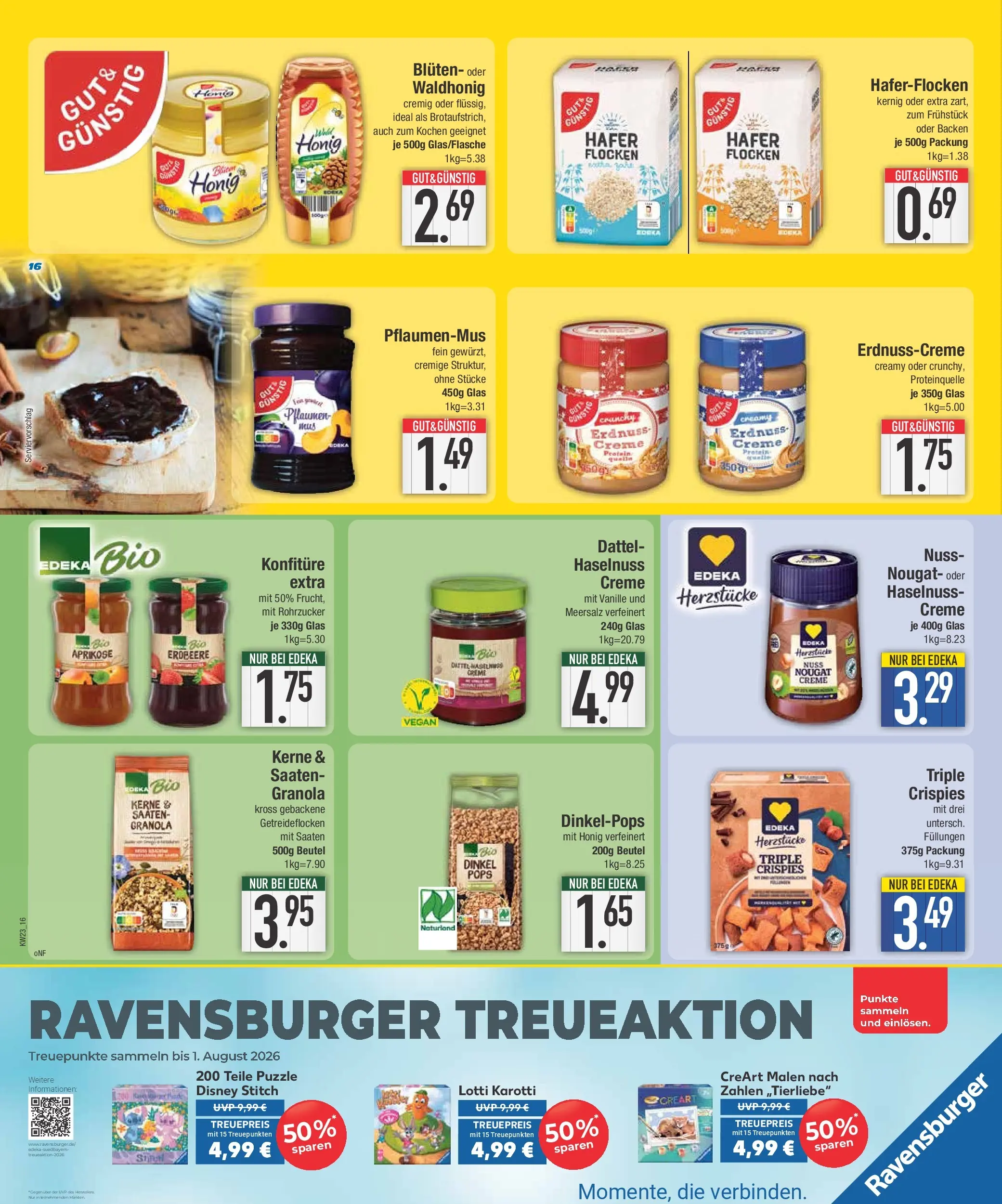 E center Prospekt München (ab 01.06.2026) zum Blättern | Seite: 16 | Produkte: Pflaumen, Creme, Dattel, Flocken