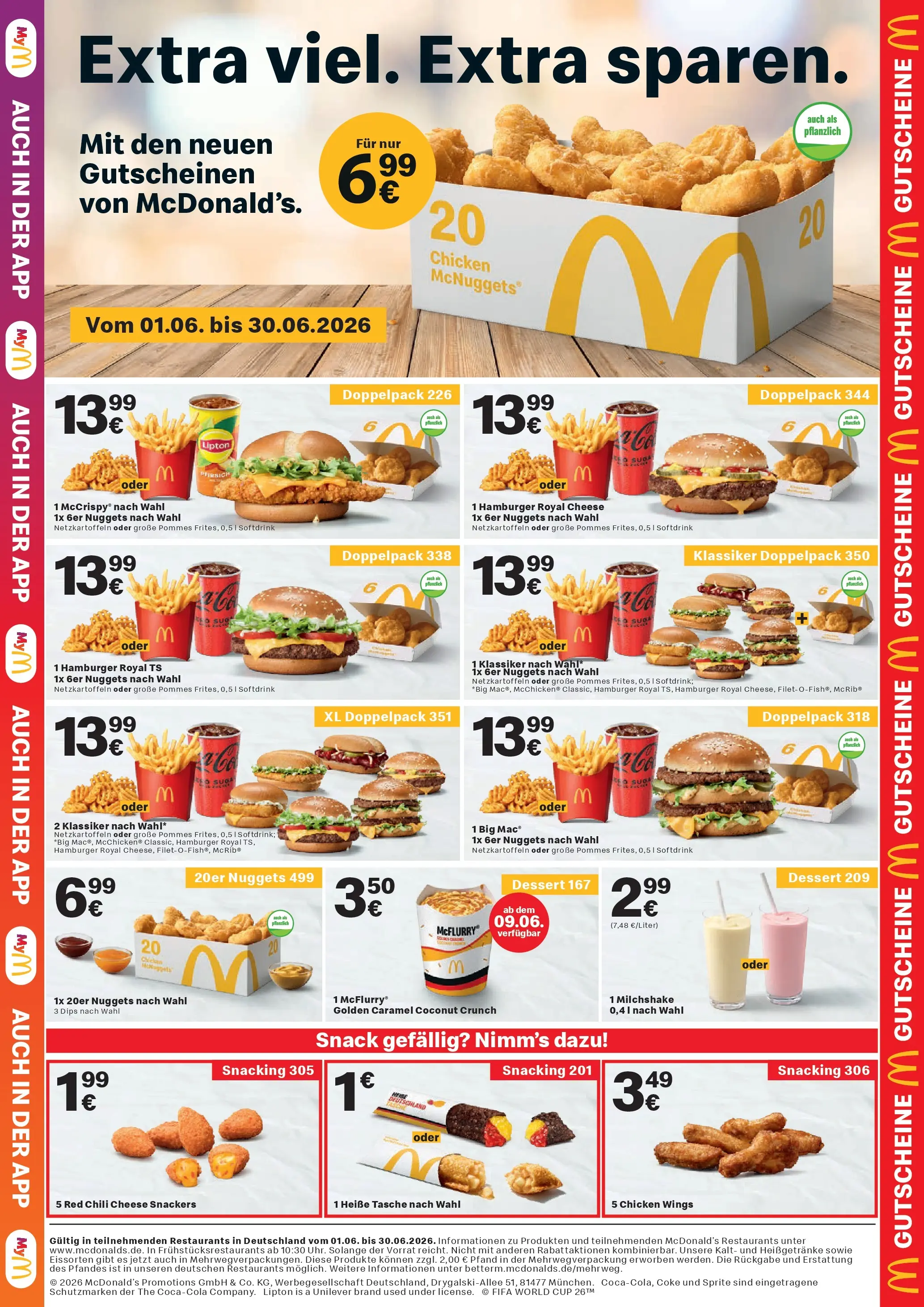 Angebote - McDonald’s: Gutscheine (ab 31.05.2026) zum Blättern | Seite: 1