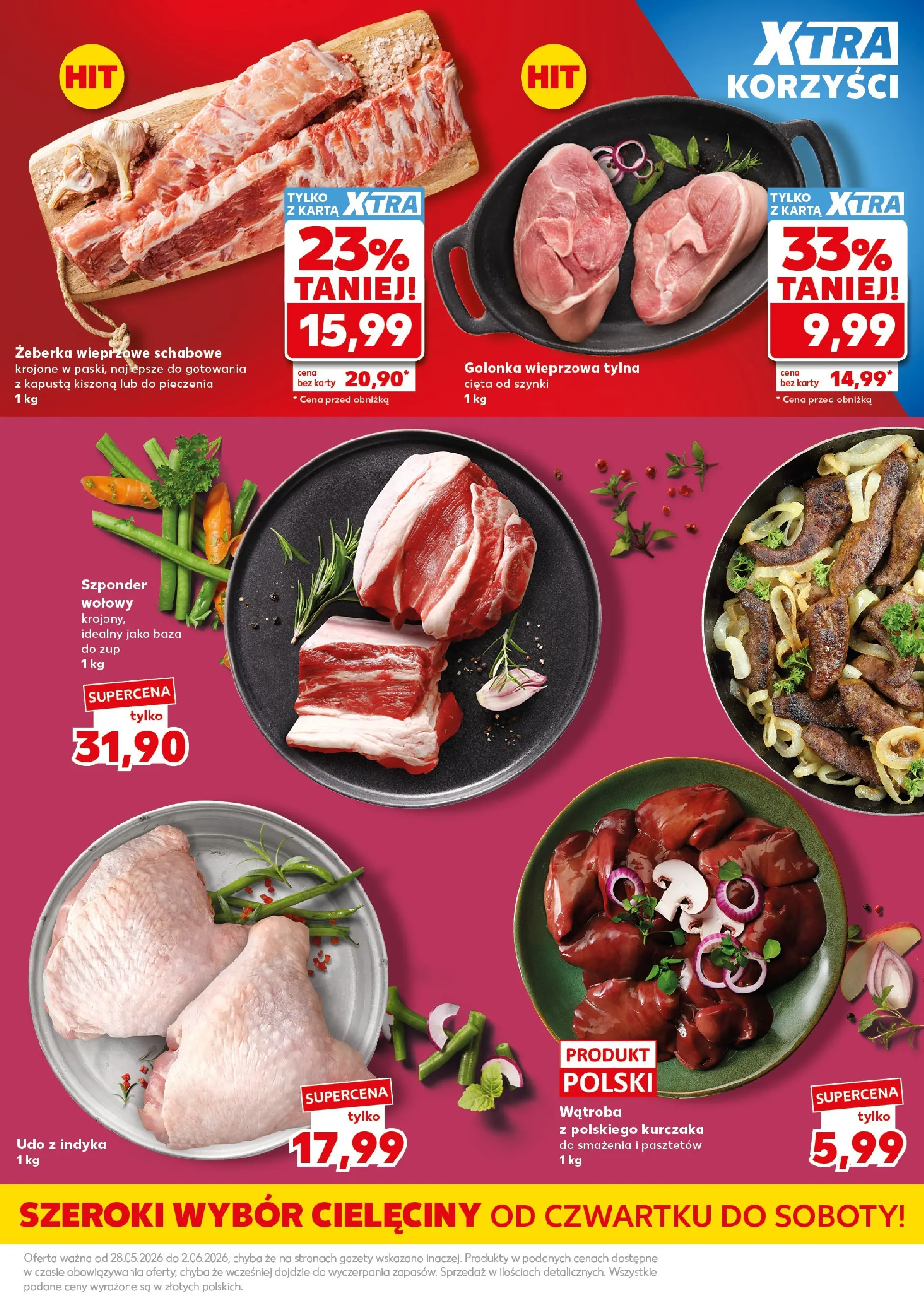 Kaufland gazetka - Super Sobota od 30.05.2026 - od jutra PDF | Strona: 13 | Produkty: Kapusta, Karta, Kapusta kiszona, Golonka wieprzowa