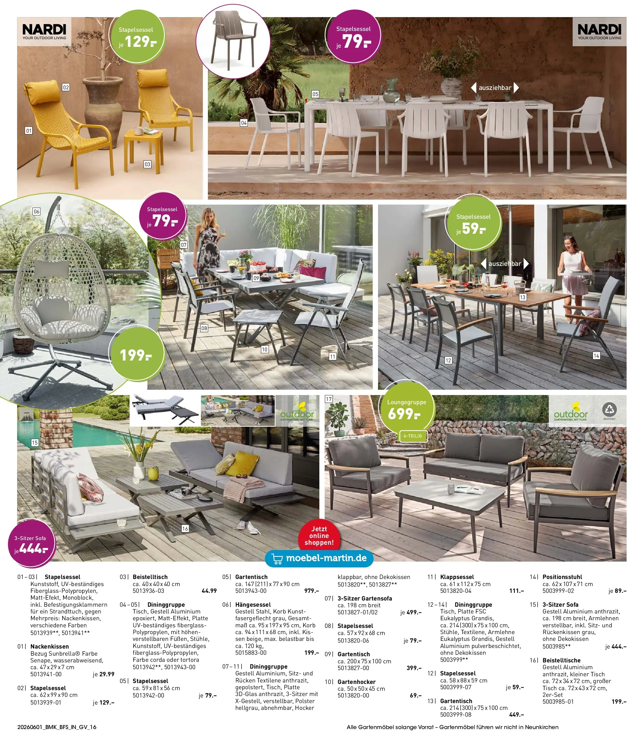 Möbel Martin Angebote und Trends zum Wohlfühlen (ab 01.06.2026) zum Blättern | Seite: 16 | Produkte: Beistelltisch, Sofa, Gartenmöbel, Korb