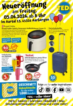 TEDi Neueröffnung Aarbergen ab 05.06.2026 gültig TEDi Neueröffnung Aarbergen ab 05.06.2026 gültig